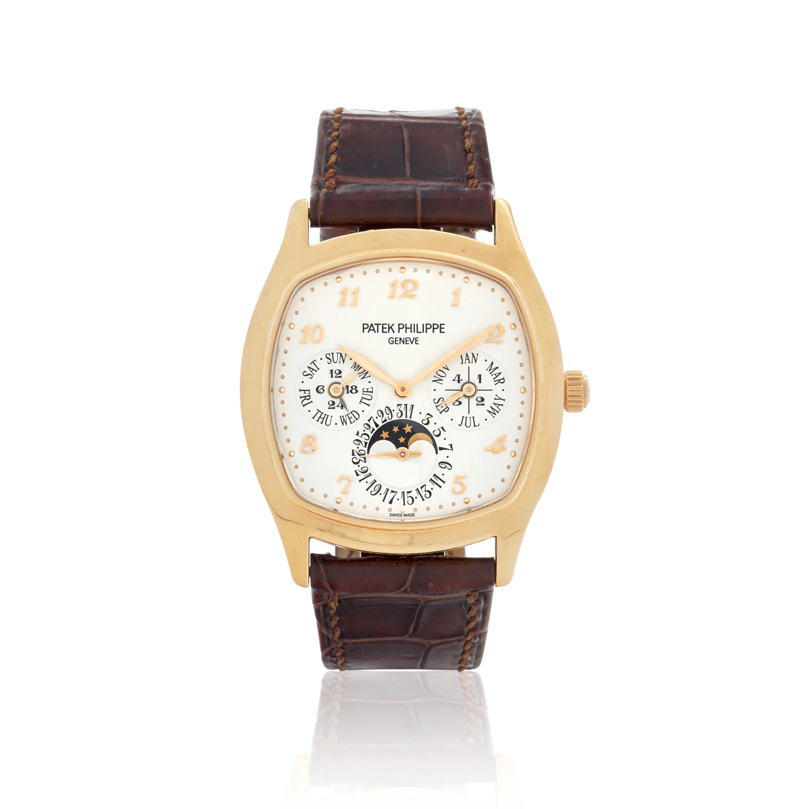 Patek Philippe Perpetual Calendar 5940R-001 37mm Yellow gold Silver