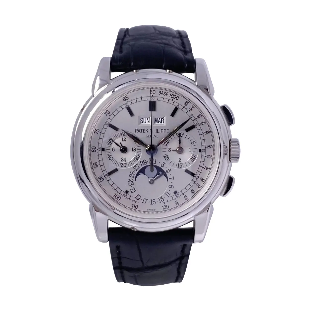 Patek Philippe Perpetual Calendar Chronograph 5970G-001 40mm White gold Silver 16