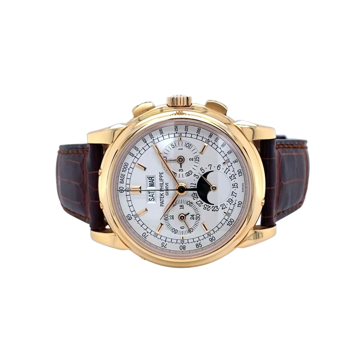 Patek Philippe Perpetual Calendar Chronograph 5970R-001 40mm Rose gold Silver