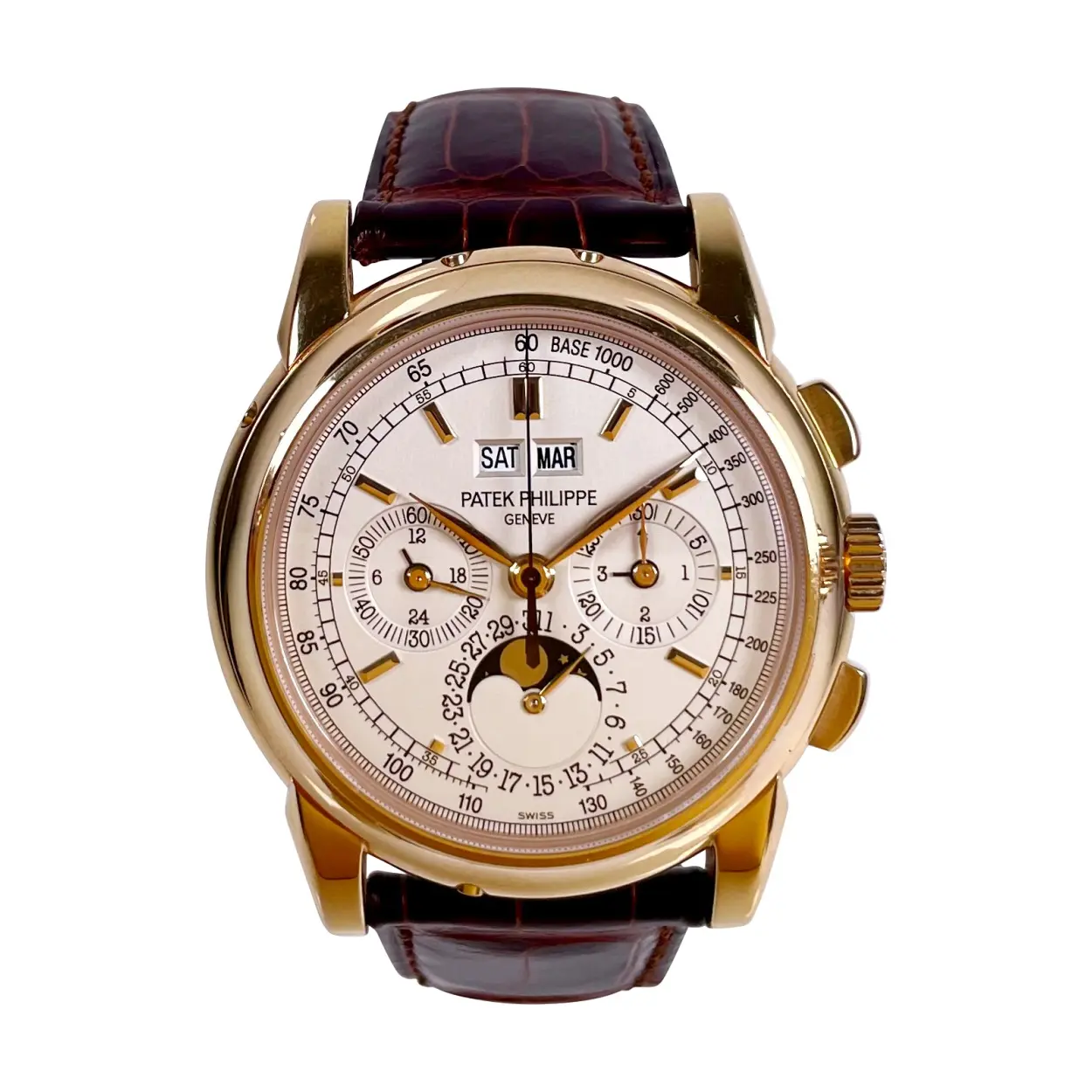 Patek Philippe Perpetual Calendar Chronograph 5970R-001 40mm Rose gold Silver 15