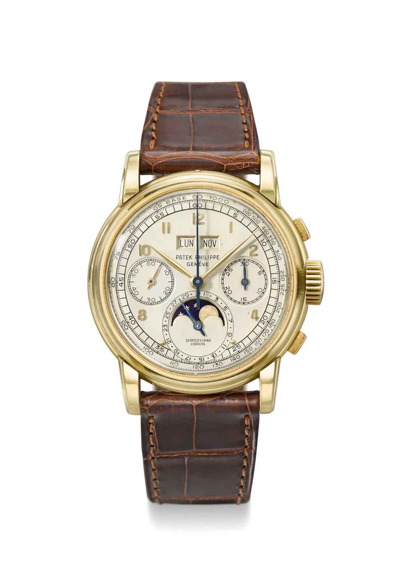 Patek Philippe Perpetual Calendar Chronograph 2499 37.6mm Yellow gold Silver