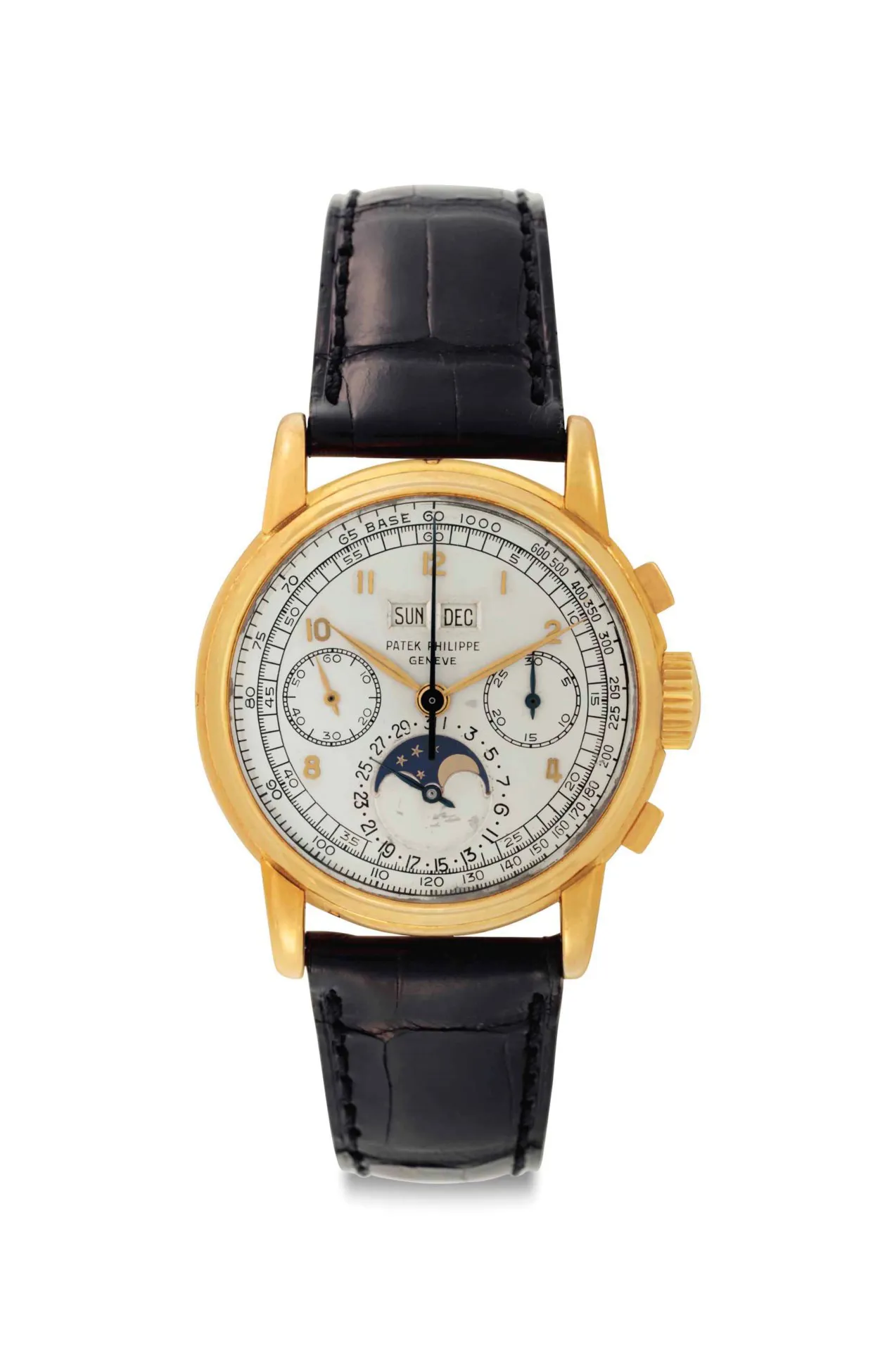 Patek Philippe Perpetual Calendar Chronograph 2499 37.7mm Yellow gold Silvered