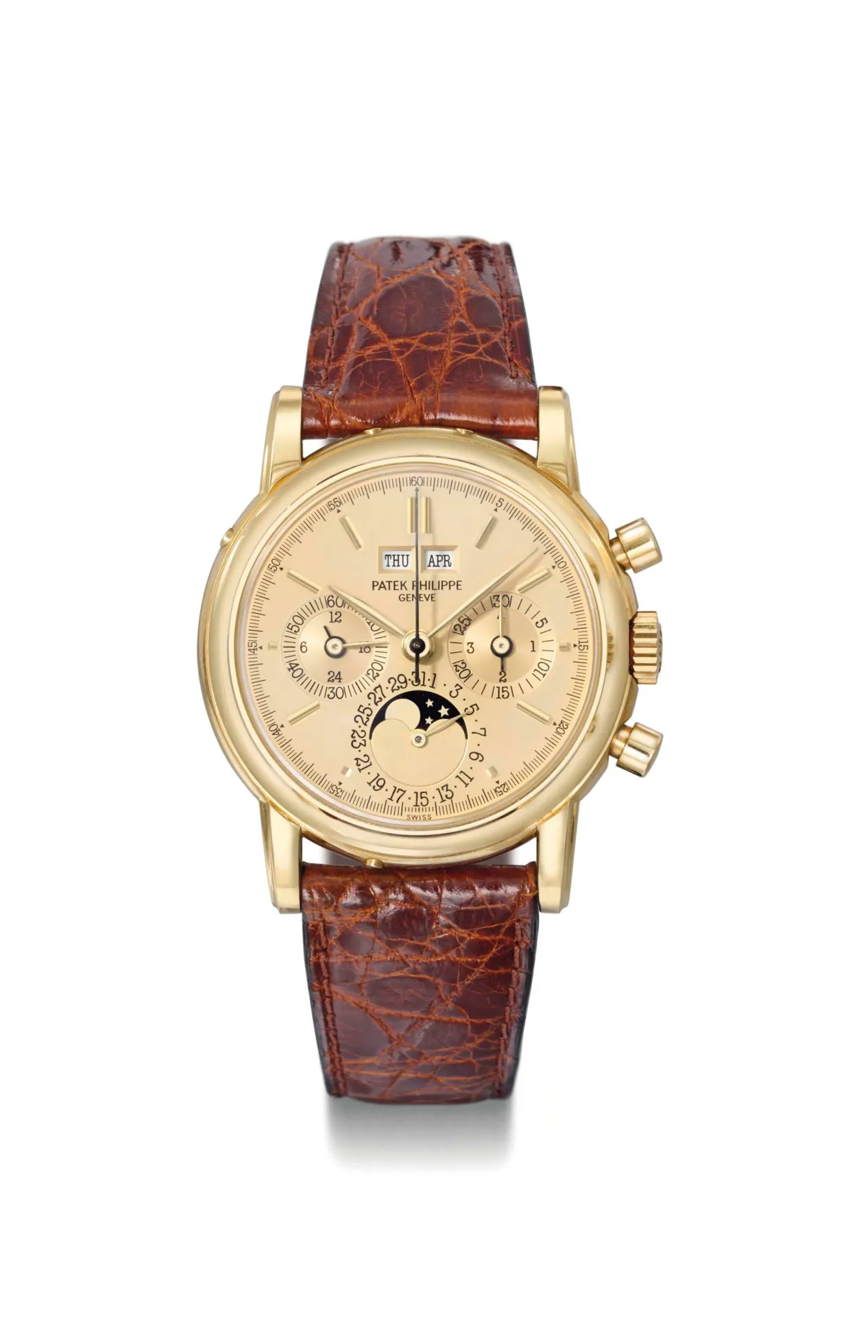 Patek Philippe Perpetual Calendar Chronograph 3971 36mm Rose gold Champagne