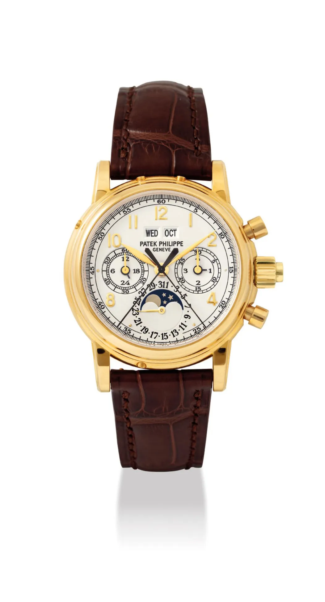 Patek Philippe Perpetual Calendar Split-Seconds Chronograph 5004J 36.5mm 18k gold Silver