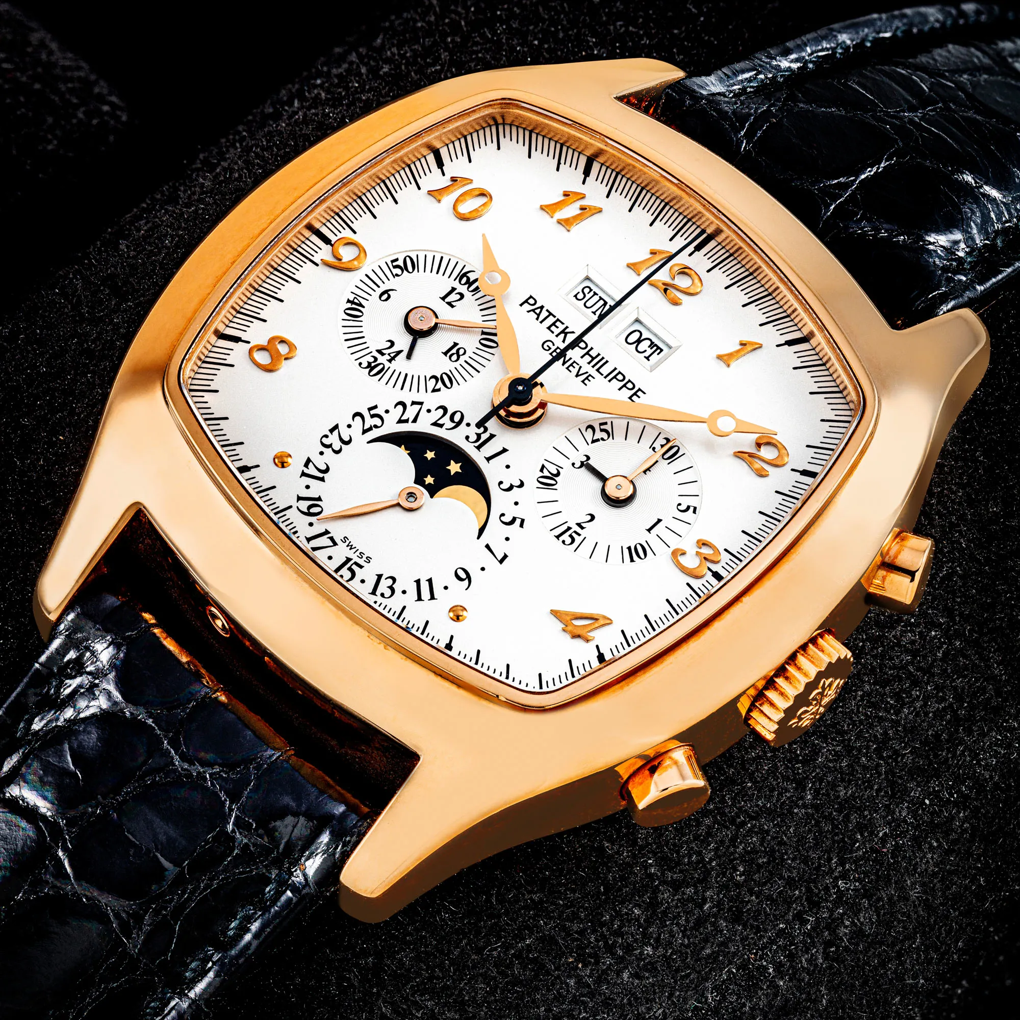 Patek Philippe Perpetual Calendar Chronograph 5020R 37mm Rose gold White