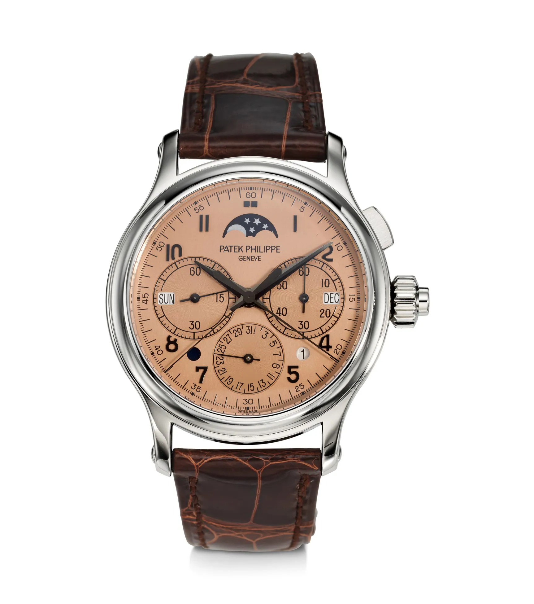 Patek Philippe Perpetual Calendar Split-Seconds Chronograph 5372P 38mm Platinum Champagne