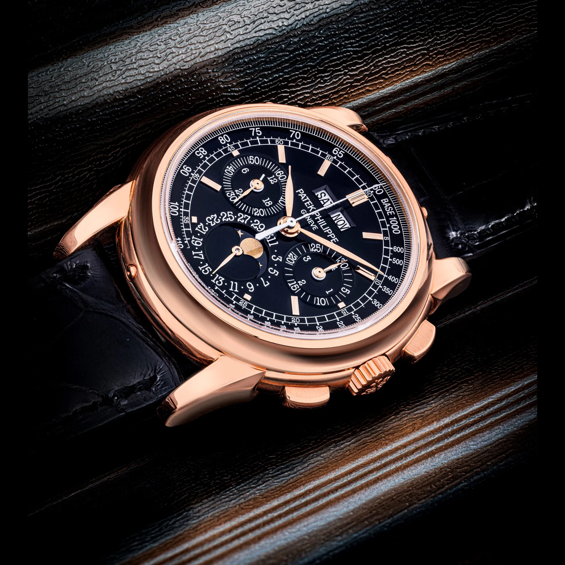 Patek Philippe Perpetual Calendar Chronograph 5970 40mm Rose gold Black