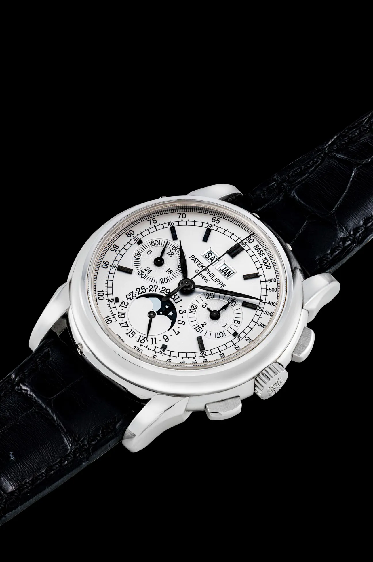 Patek Philippe Perpetual Calendar Chronograph 5970G 40mm White gold Silver 1