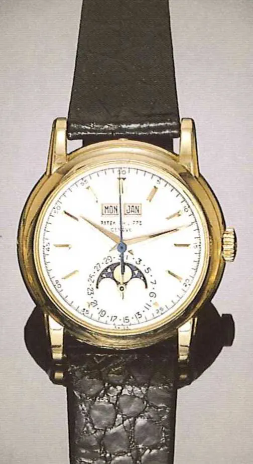 Patek Philippe Perpetual Calendar 2438/1 37mm Yellow gold Silver