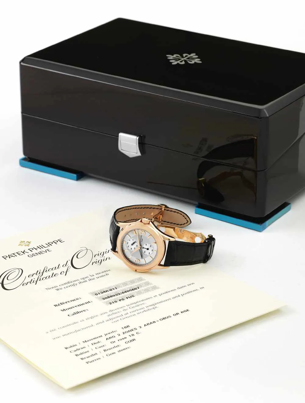 Patek Philippe Calatrava 5134R 37mm Rose gold Silver