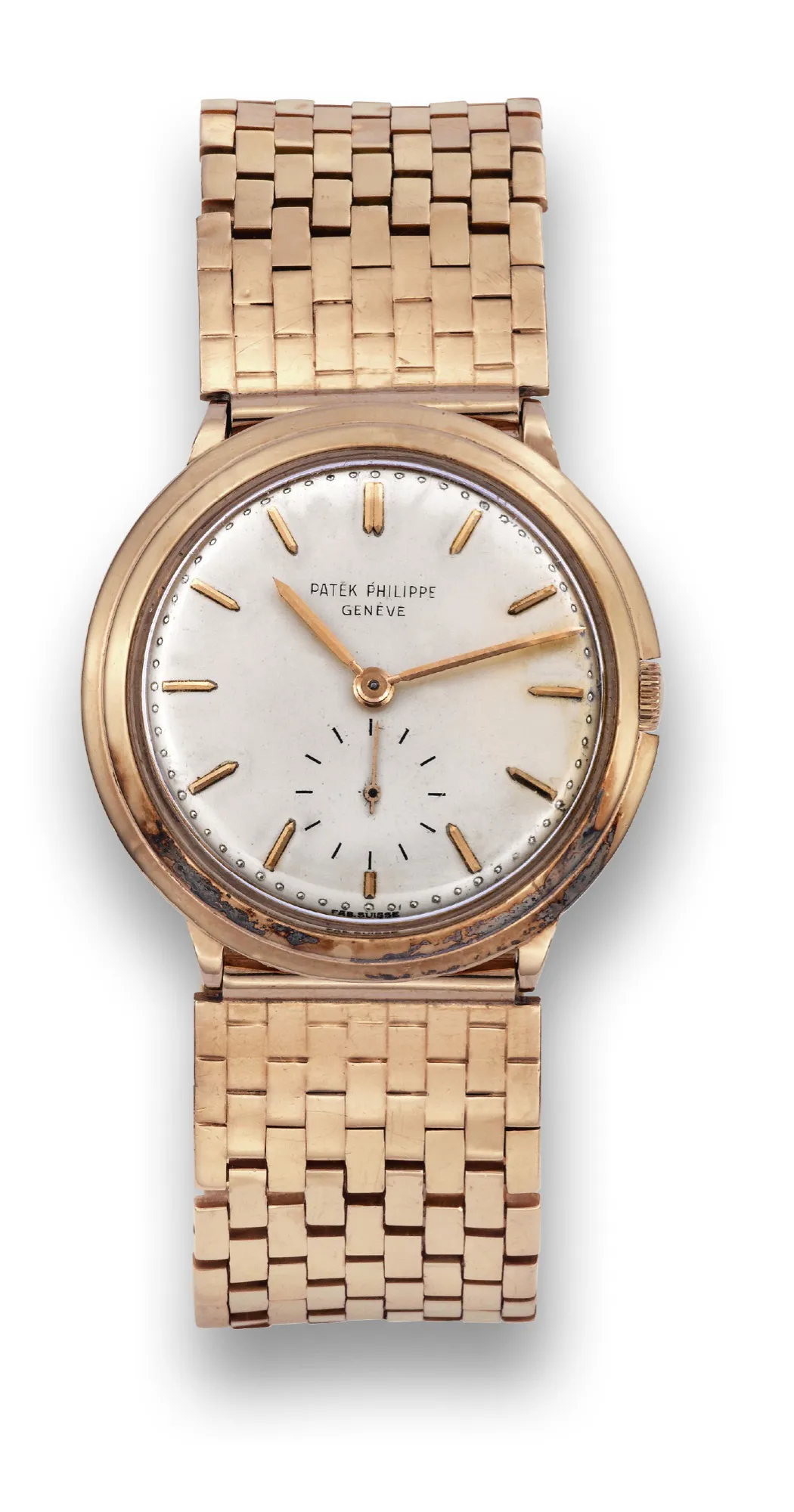 Patek Philippe Vintage 2501/1 34mm Rose gold Silver