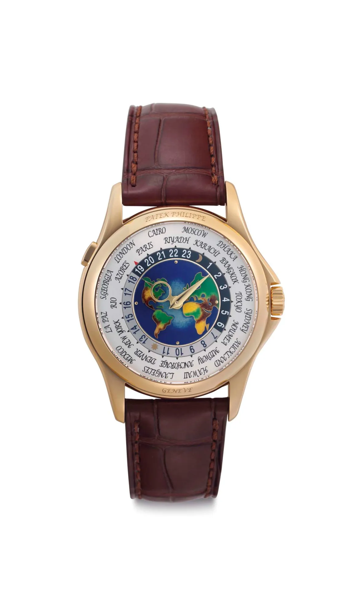 Patek Philippe World Time 5131J 40mm Yellow gold White