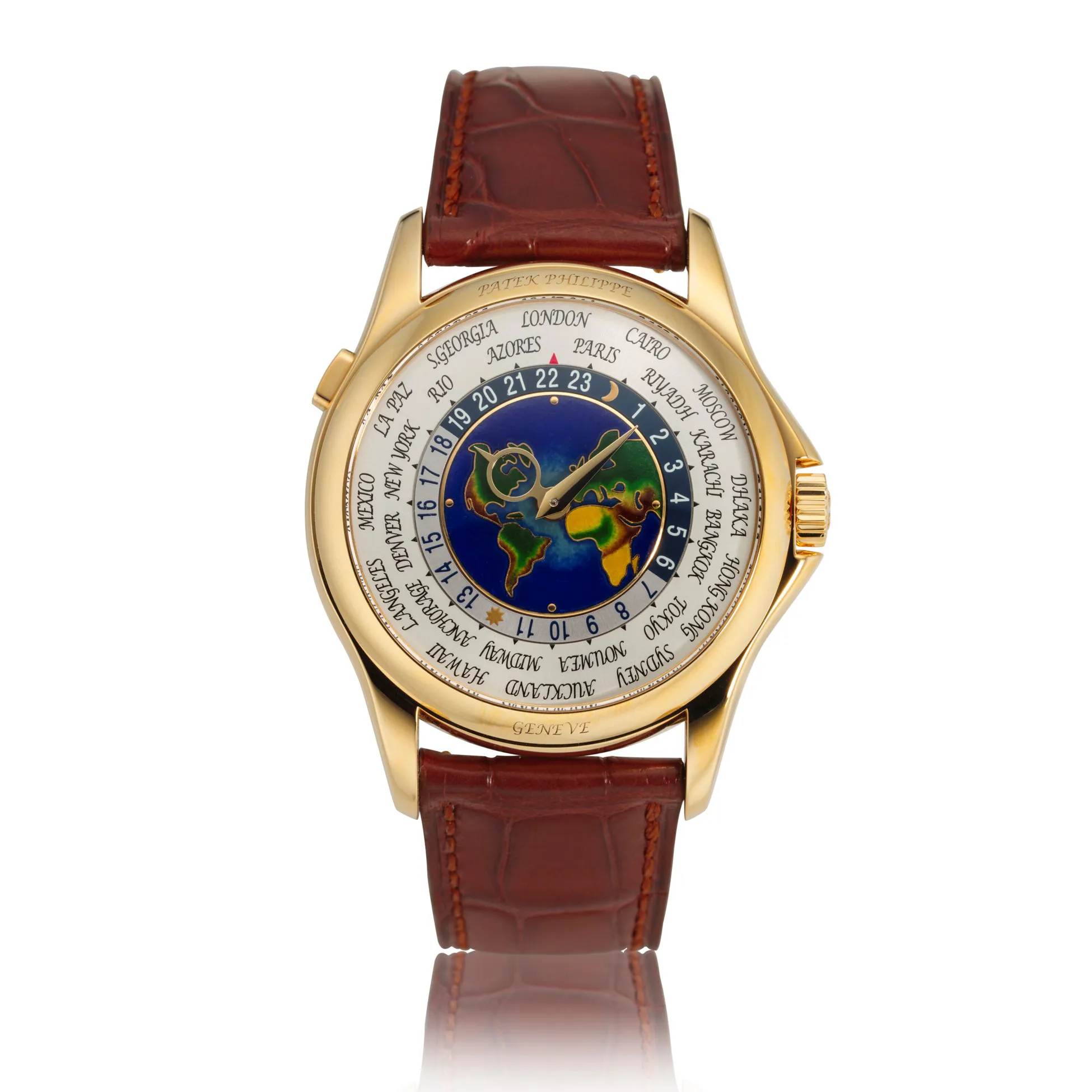 Patek Philippe World Time 5131J 40mm Yellow gold Enamel