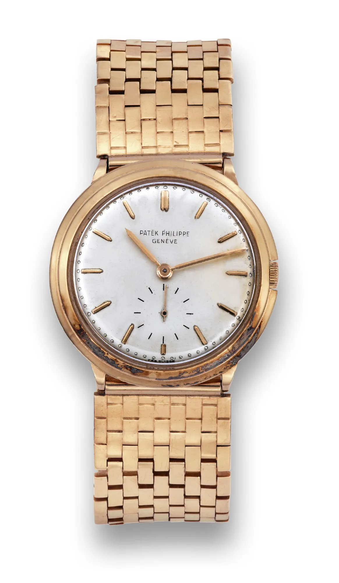 Patek Philippe 2501/1 34mm Rose gold Silver