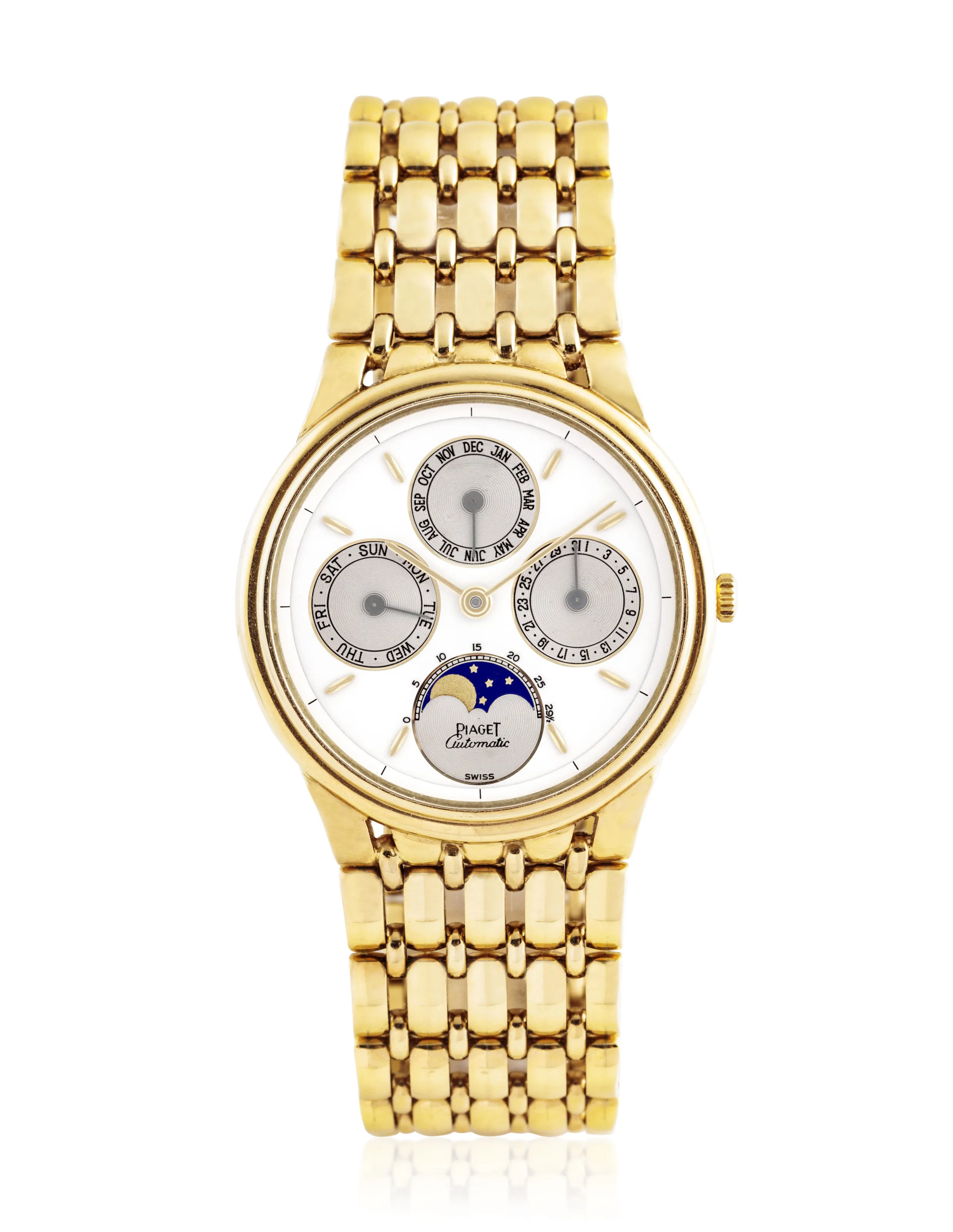 Piaget 15958 33mm Yellow gold White