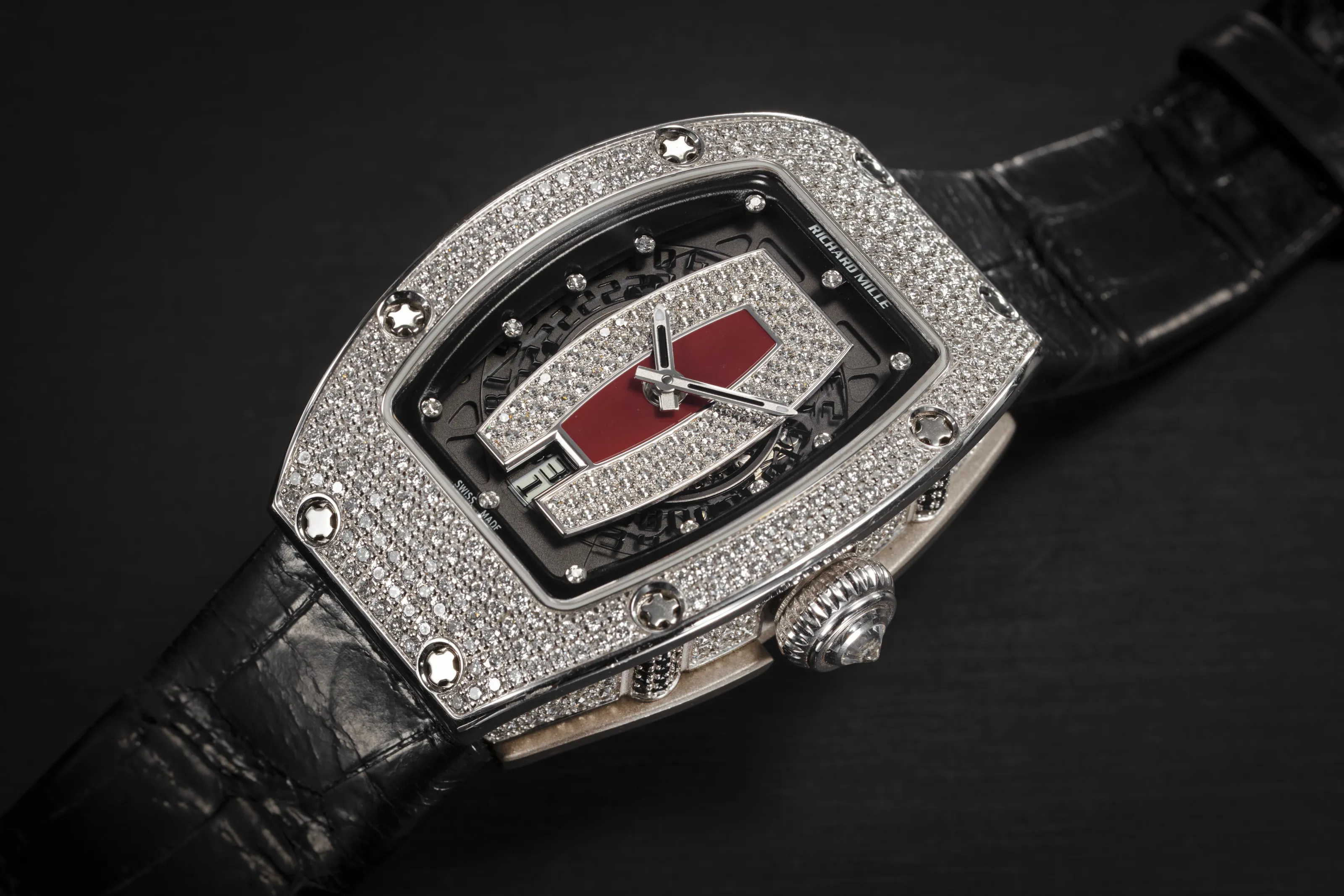 Richard Mille RM 067 RM 007 31mm White gold Semi-skeletonized