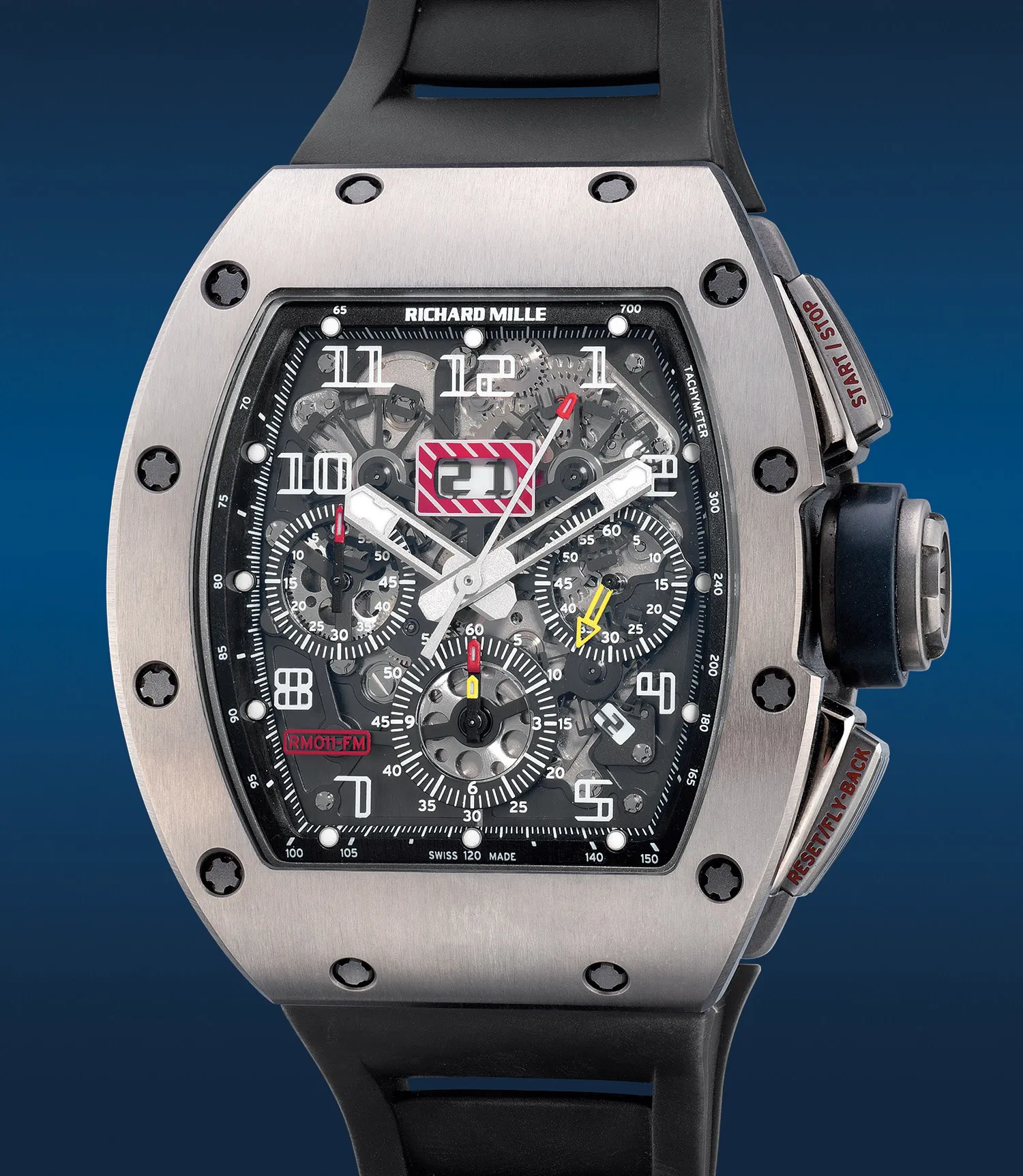 Richard Mille RM011 Felipe Massa RM011 AH TI 40mm Titanium Skeletonized