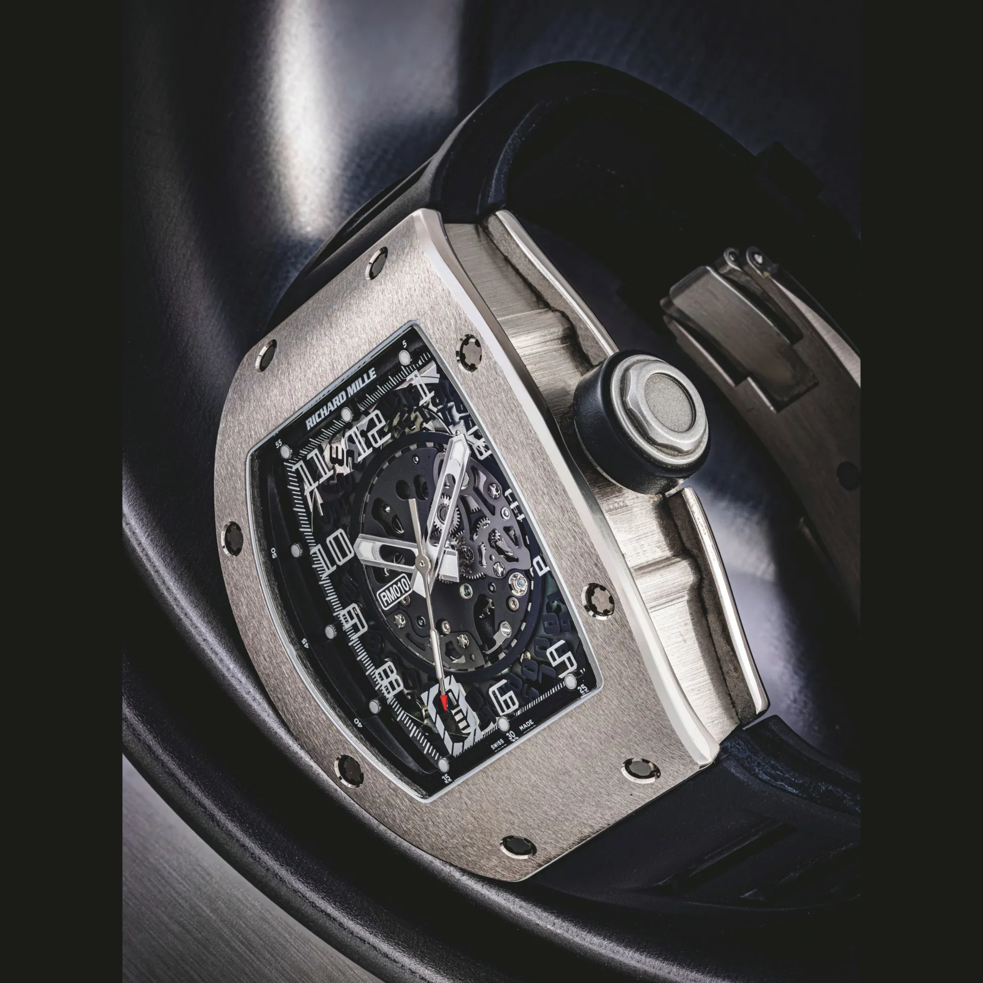 Richard Mille RM 010 RM 010 39mm White gold Skeletonized