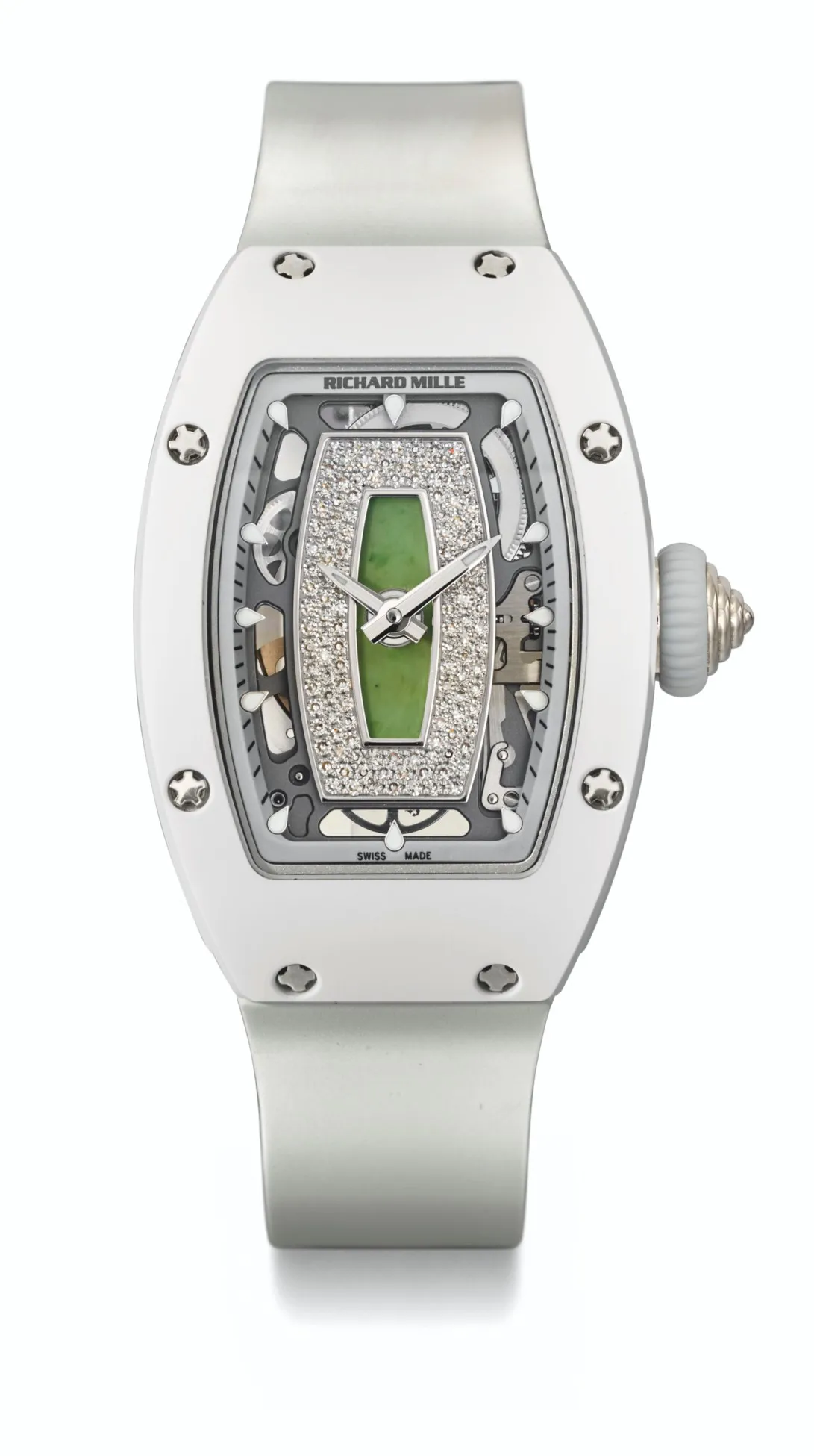 Richard Mille RM07-01 RM07-01 31mm Ceramic and White gold and Diamond Semi-skeletonized