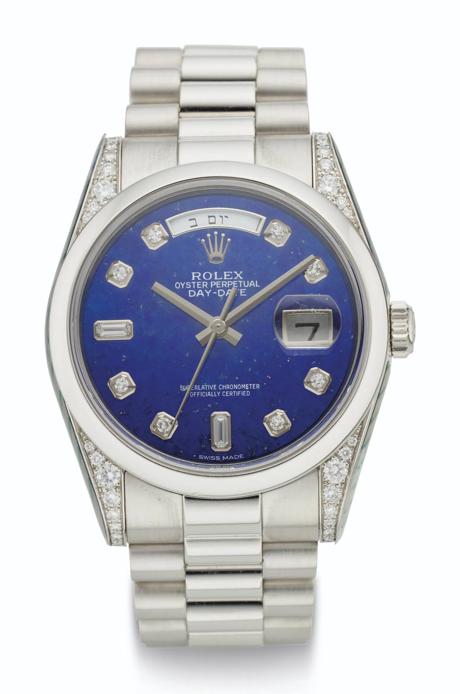 Rolex Day-Date 36 118296 36mm Platinum Lapis lazuli