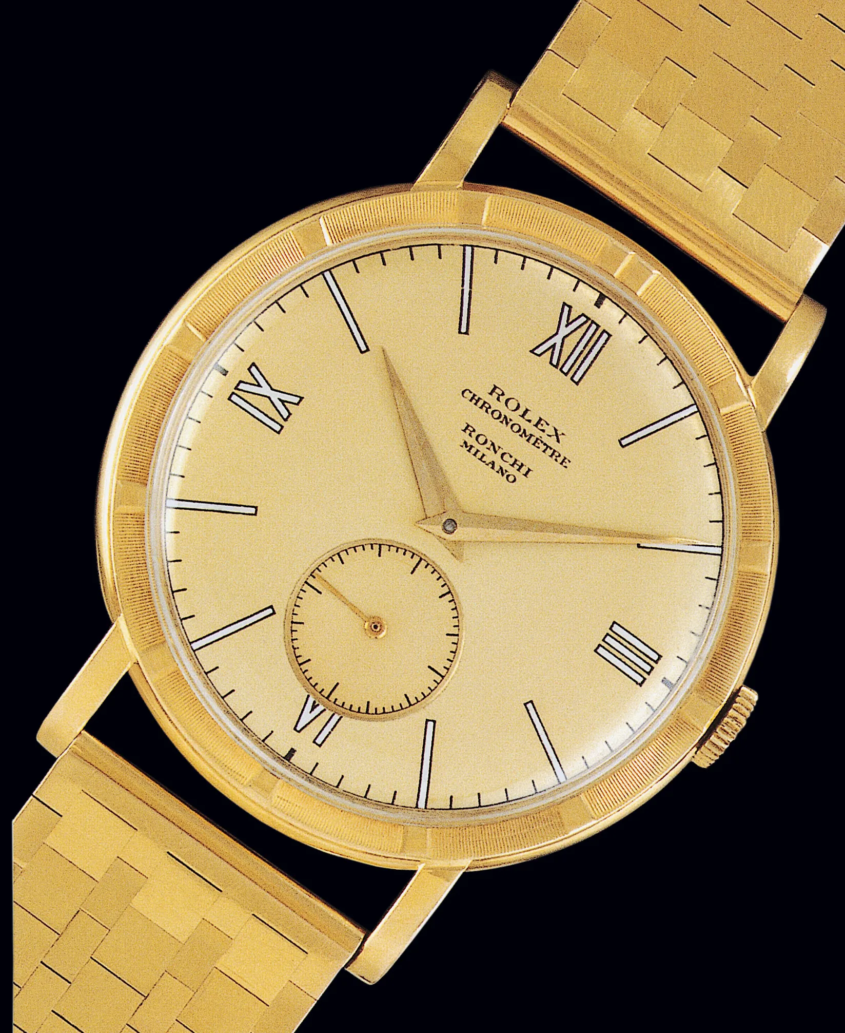 Rolex 4325 35mm Yellow gold Gilt dial