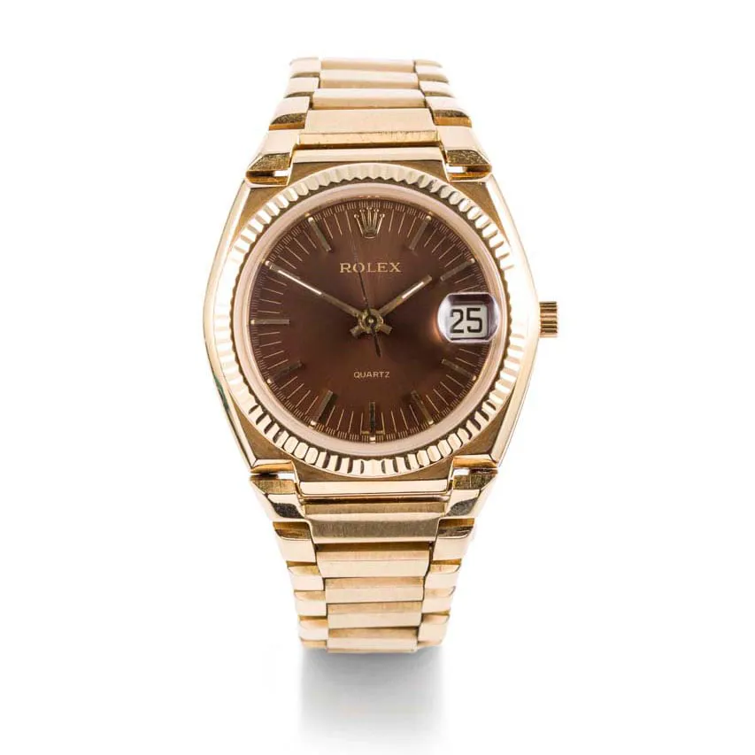 Rolex 5100 39mm Yellow gold Brown