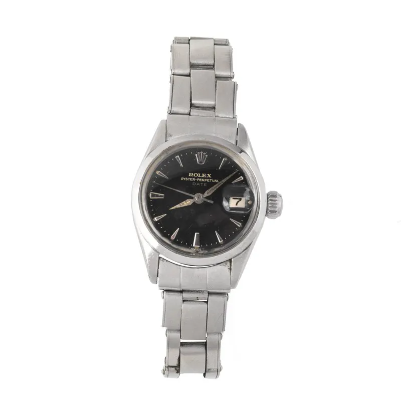Rolex Oyster Perpetual Lady Date 6516 24mm Stainless steel Black
