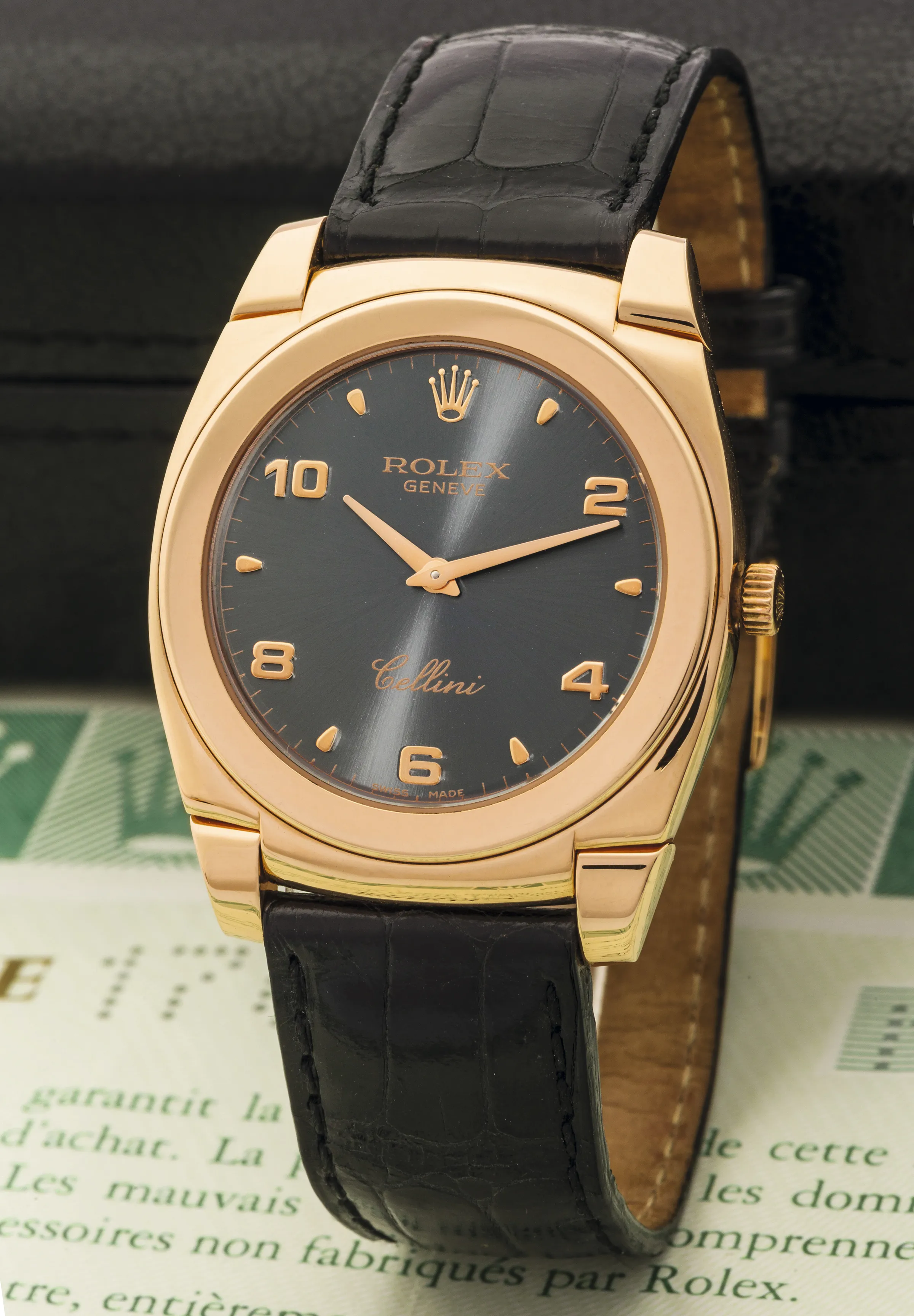 Rolex Cellini Cestello 5330 38.5mm Rose gold White