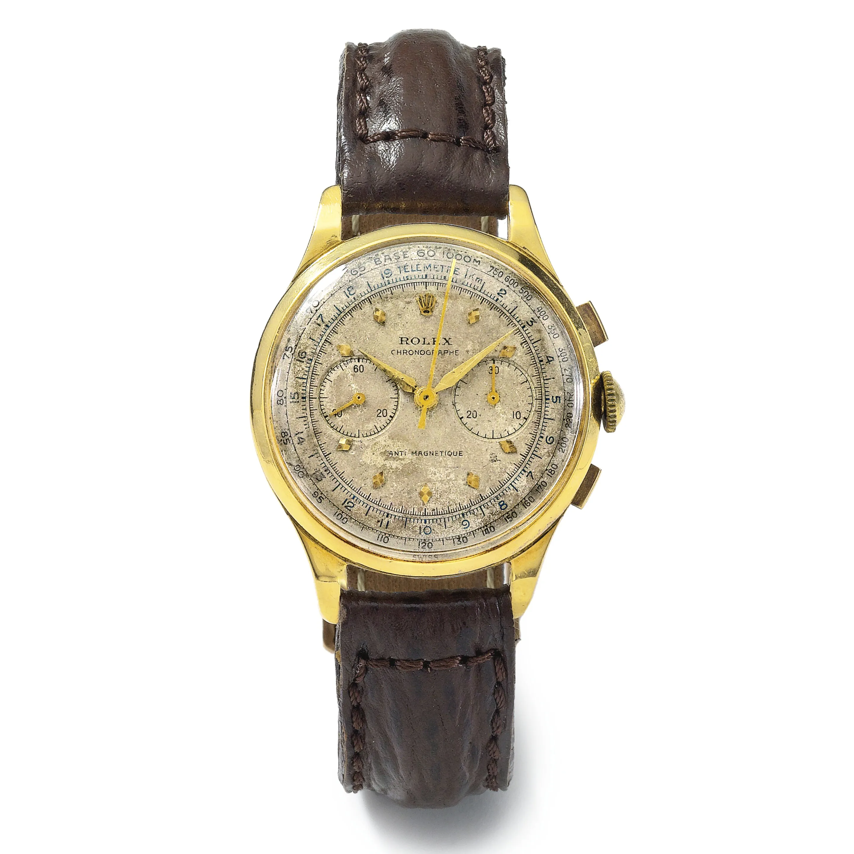 Rolex Chronograph 3834 32mm Yellow gold Silver