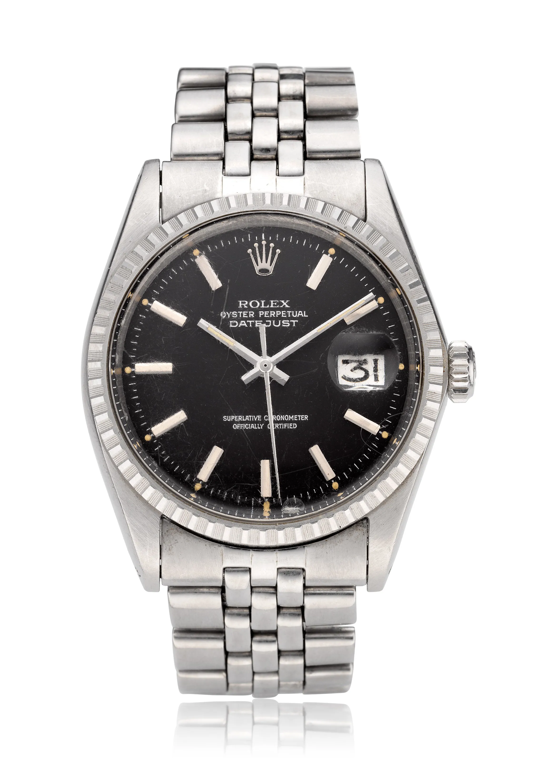 Rolex Datejust 1603 36mm Stainless steel Black