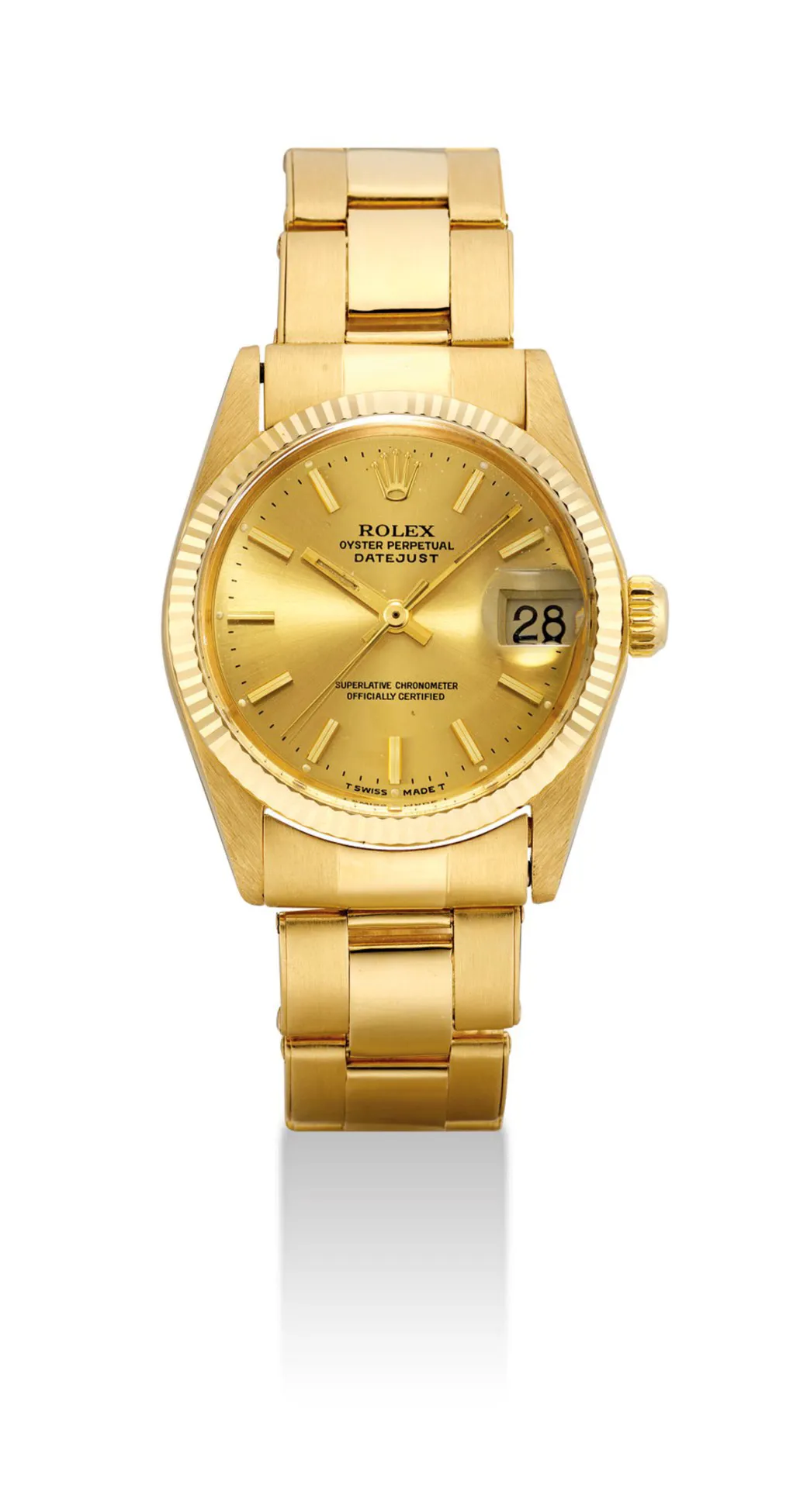 Rolex Datejust 6627 29mm Yellow gold Gilt brushed