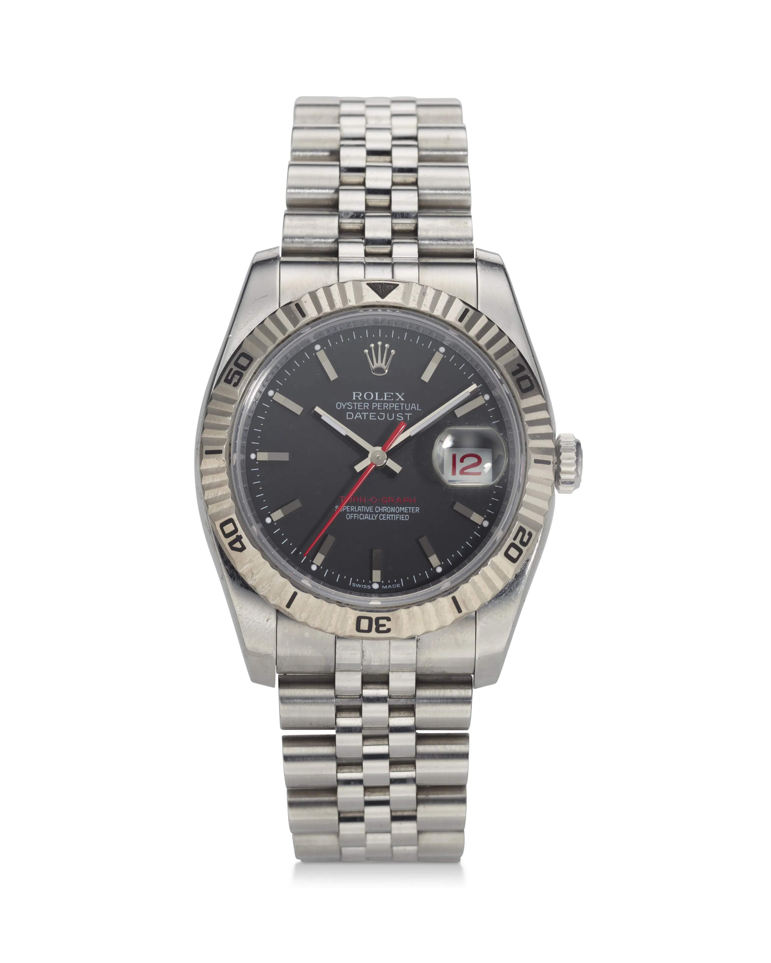 Rolex Datejust Turn-O-Graph 116264 36mm Stainless steel Black