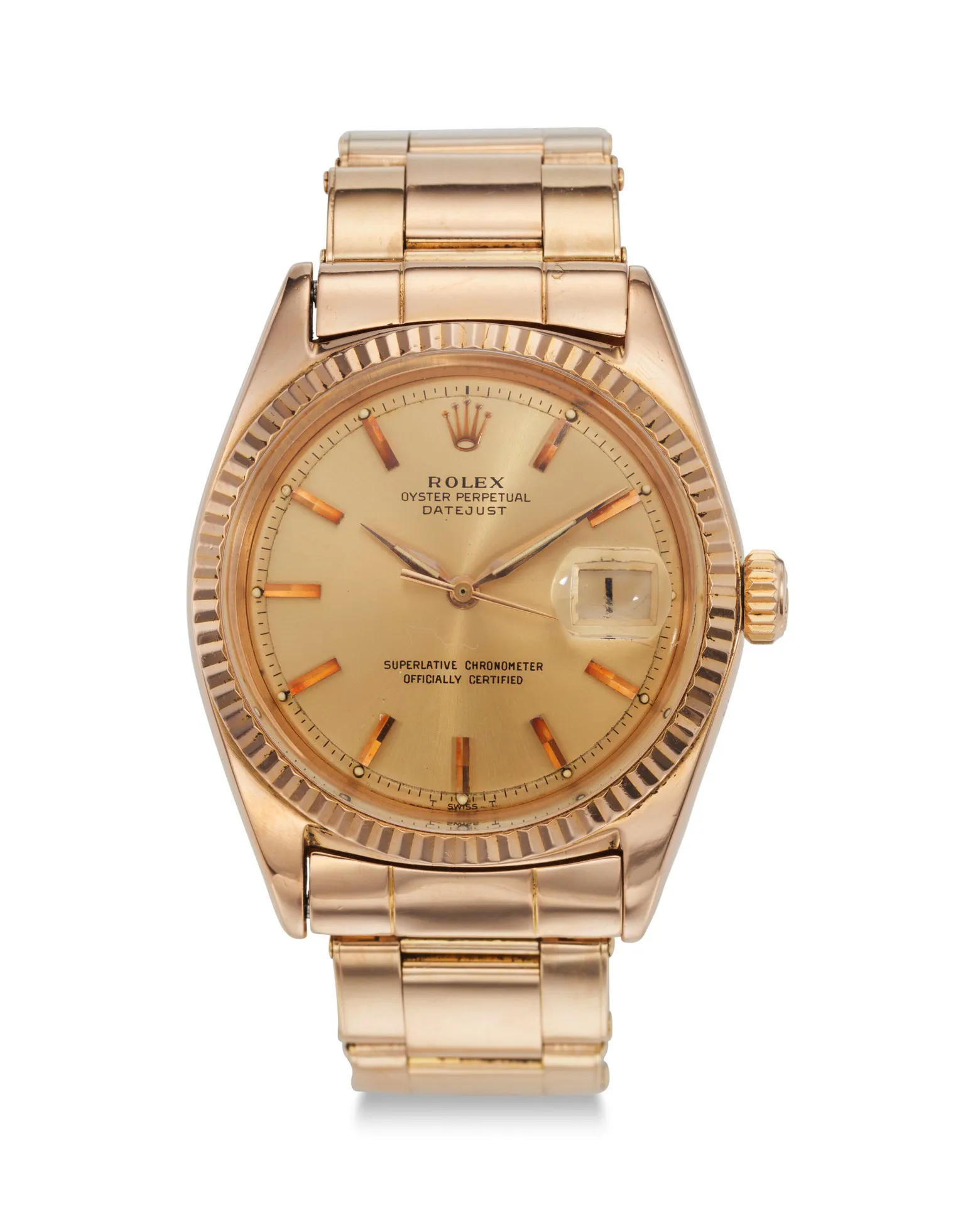 Rolex Datejust 36 1601 36mm Rose gold Champagne