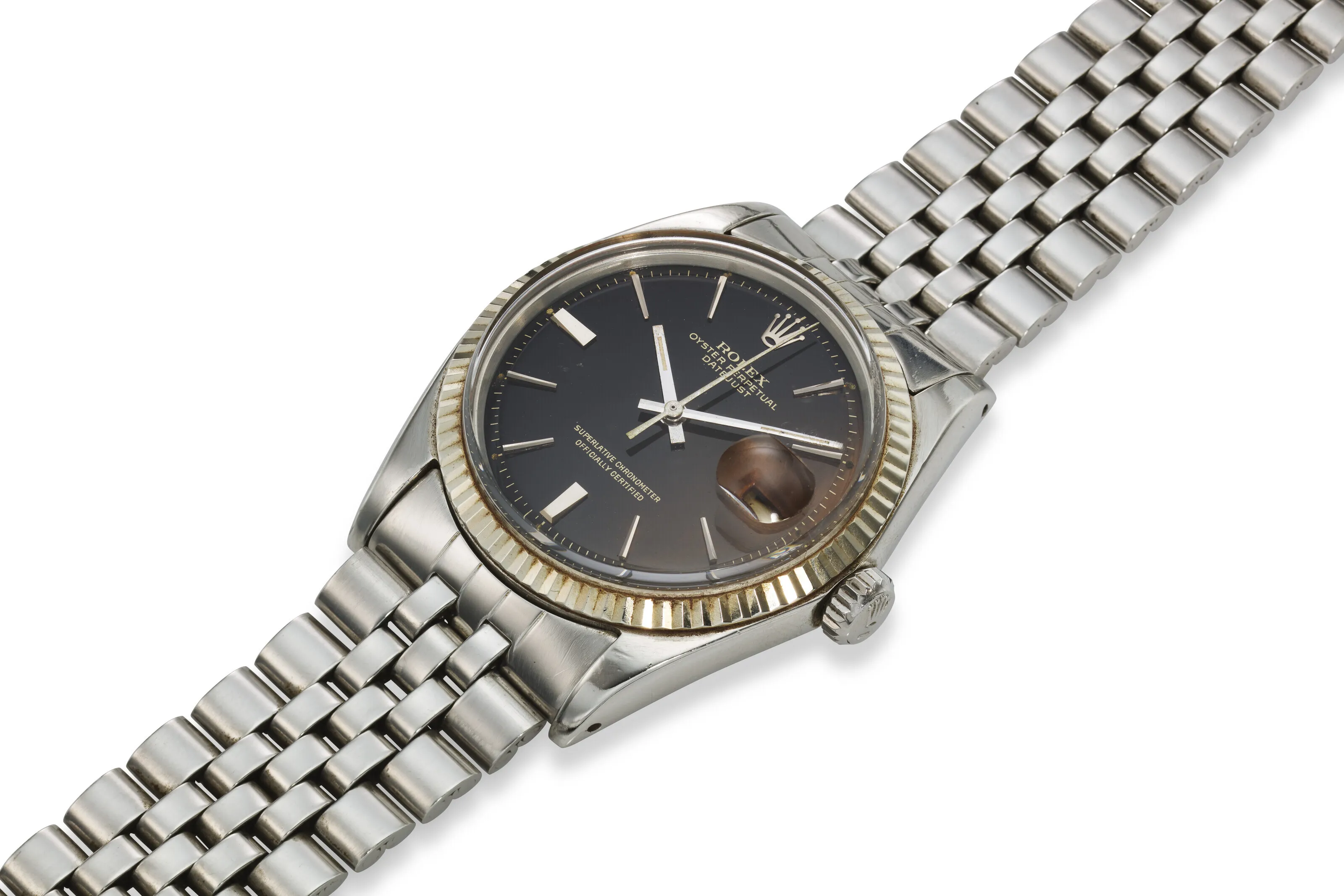 Rolex Datejust 1601 36mm Yellow gold and stainless steel Black 1