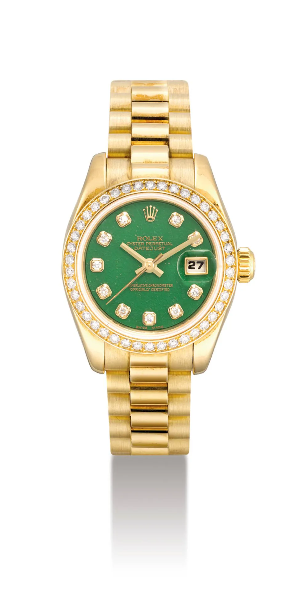 Rolex Datejust 179138/2328 27mm Yellow gold Green