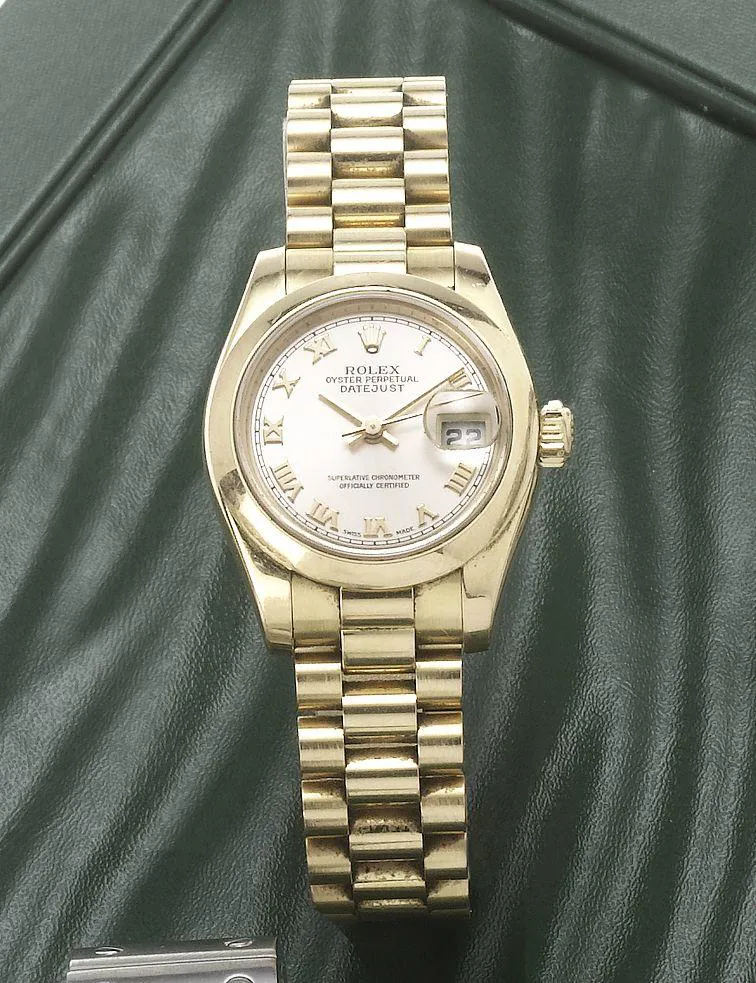 Rolex Lady-Datejust 179165 26mm Rose gold Silver