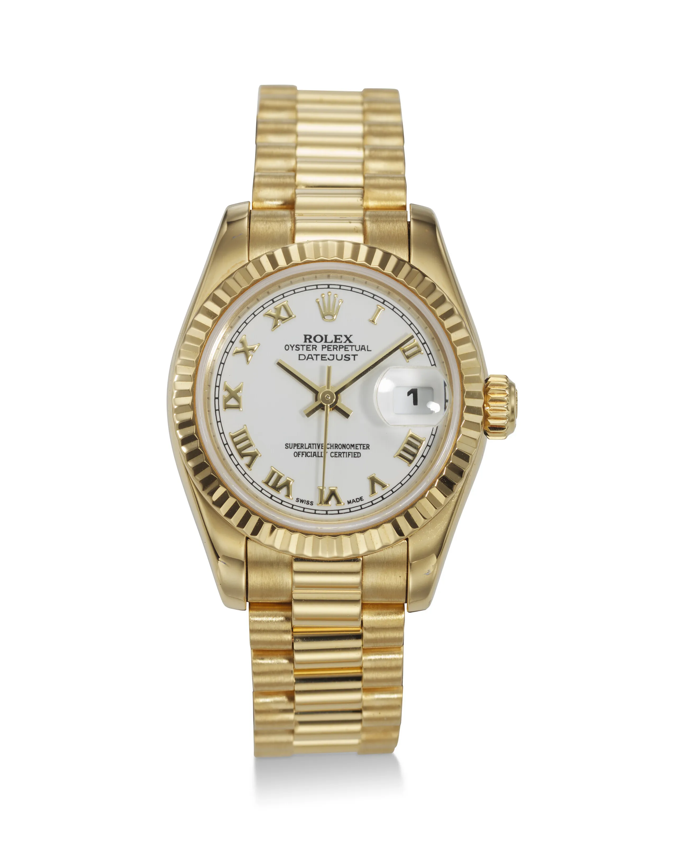 Rolex Lady-Datejust 179178 26mm Yellow gold White