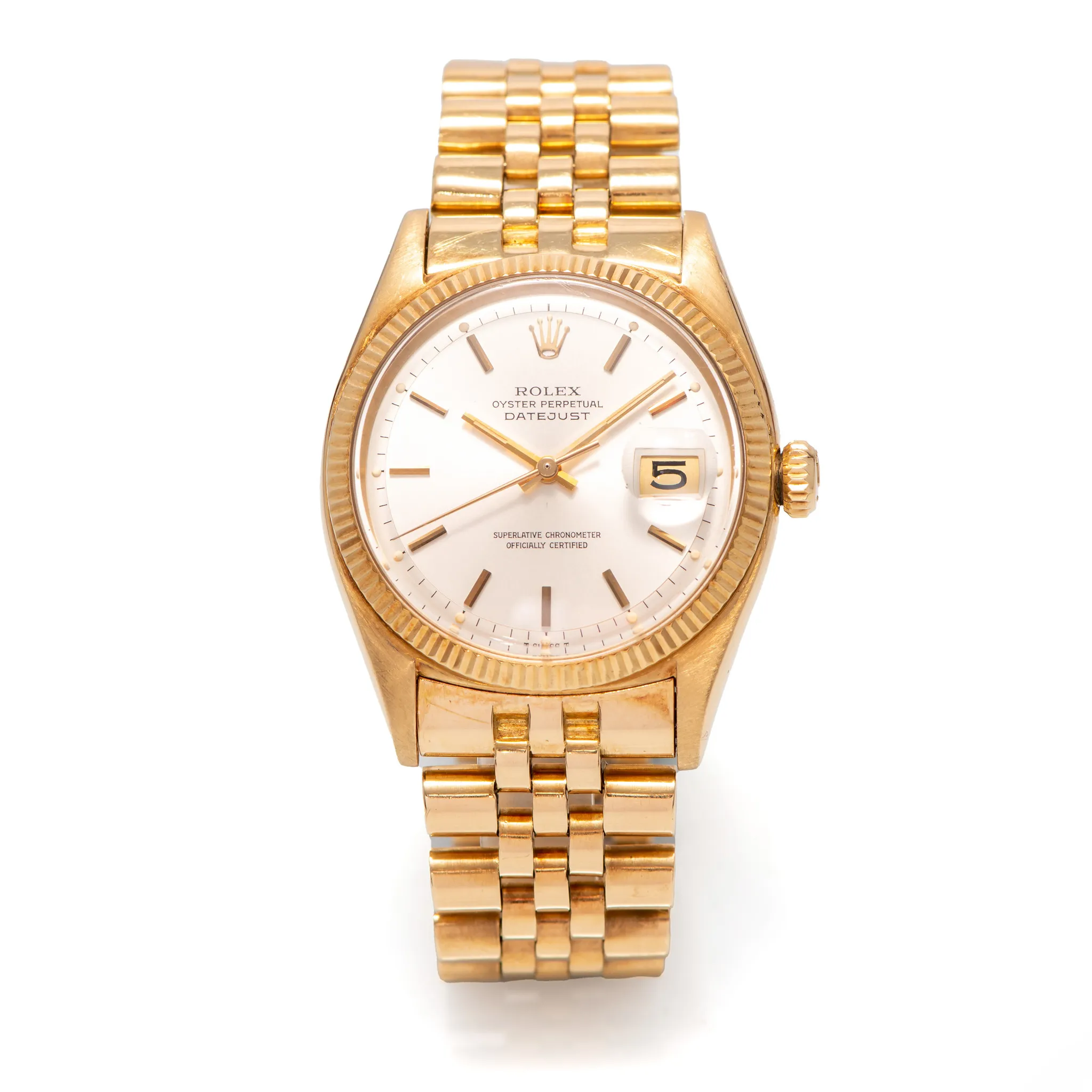 Rolex Datejust 36 6605 36mm Yellow gold Silver