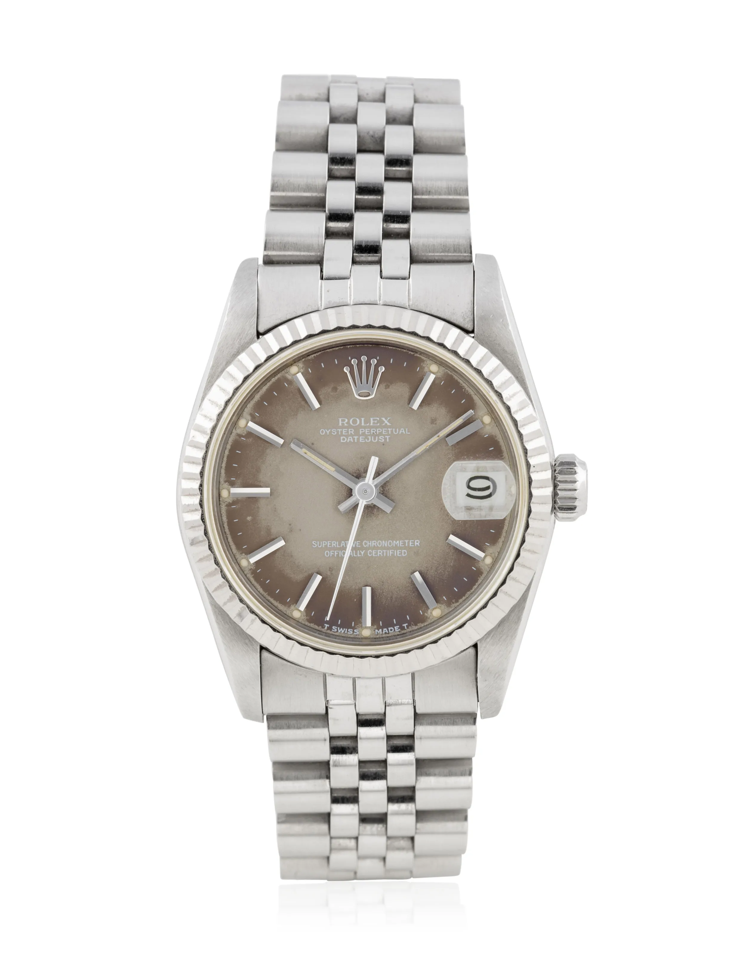 Rolex Datejust 31 68274 30mm White gold and stainless steel Brown
