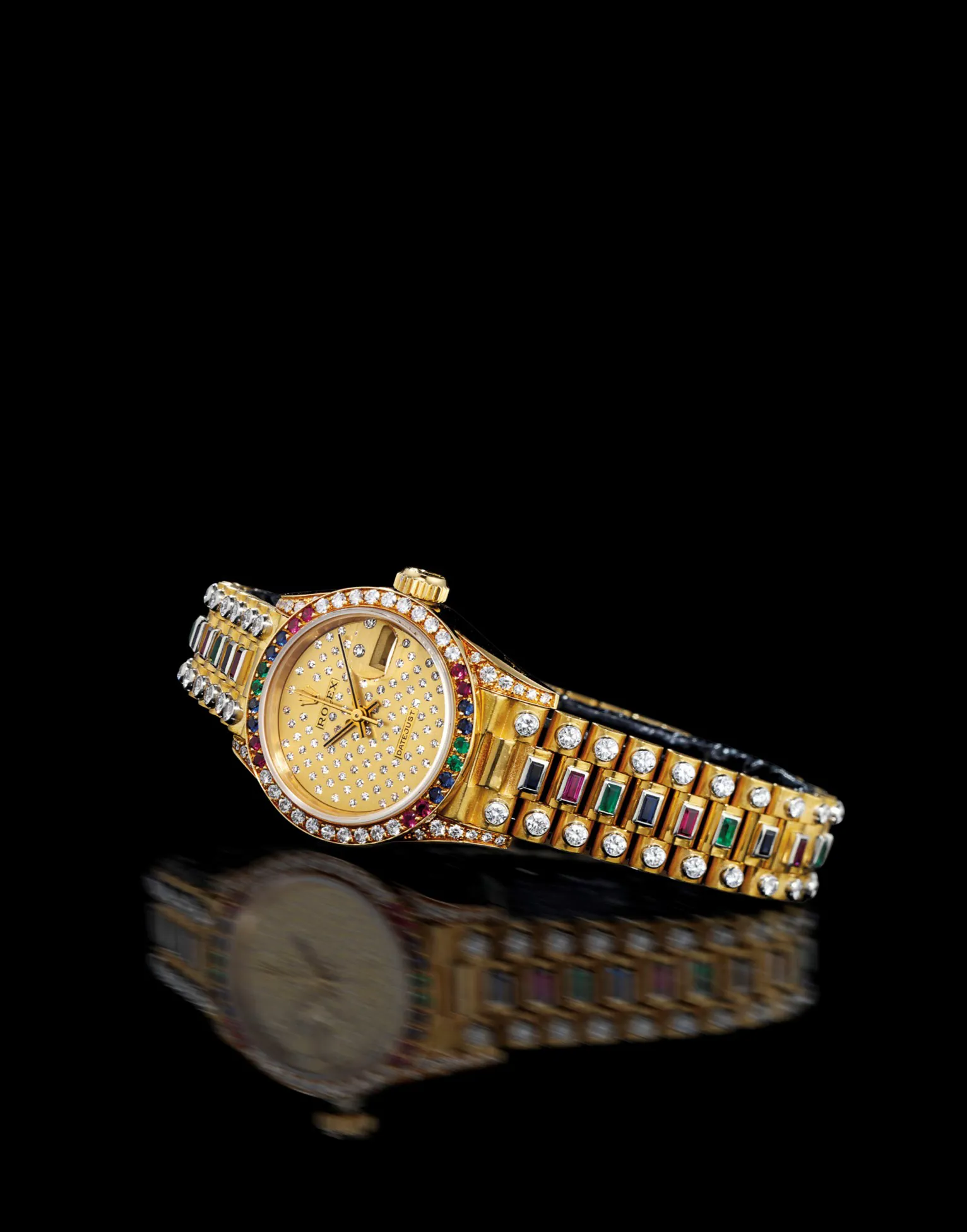 Rolex Lady-Datejust 69038 26mm Yellow gold Diamond