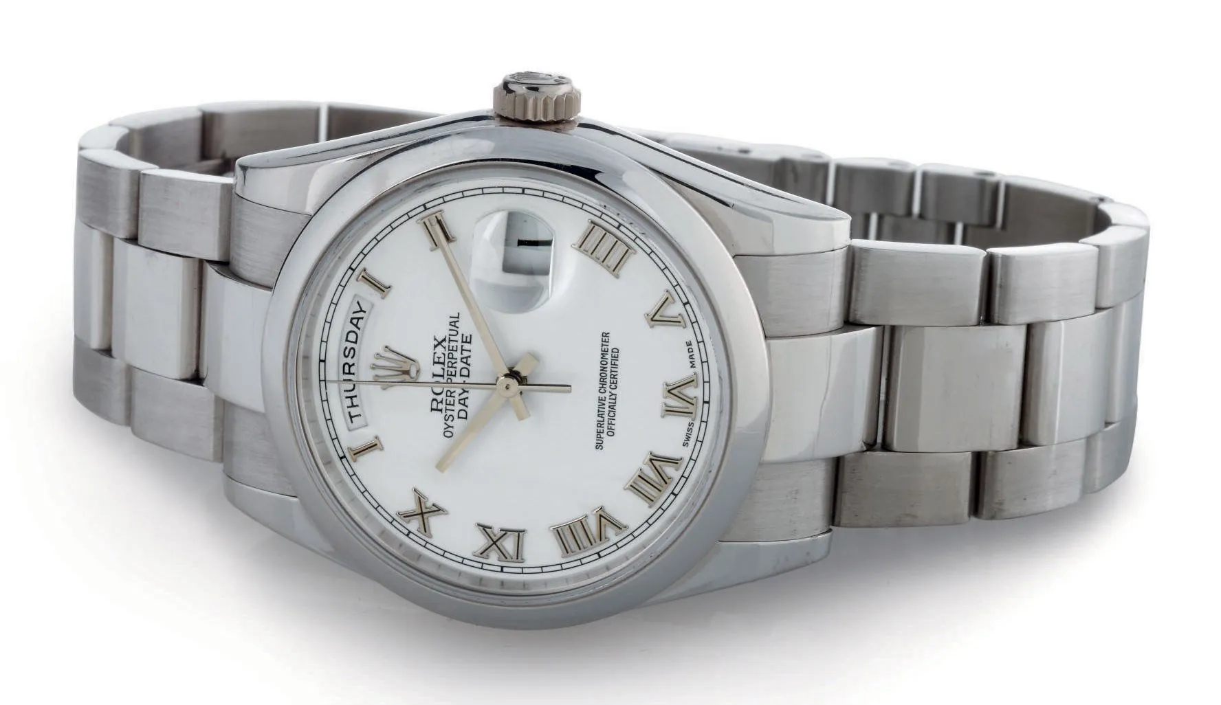 Rolex Day-Date 36 118209 36mm White gold White