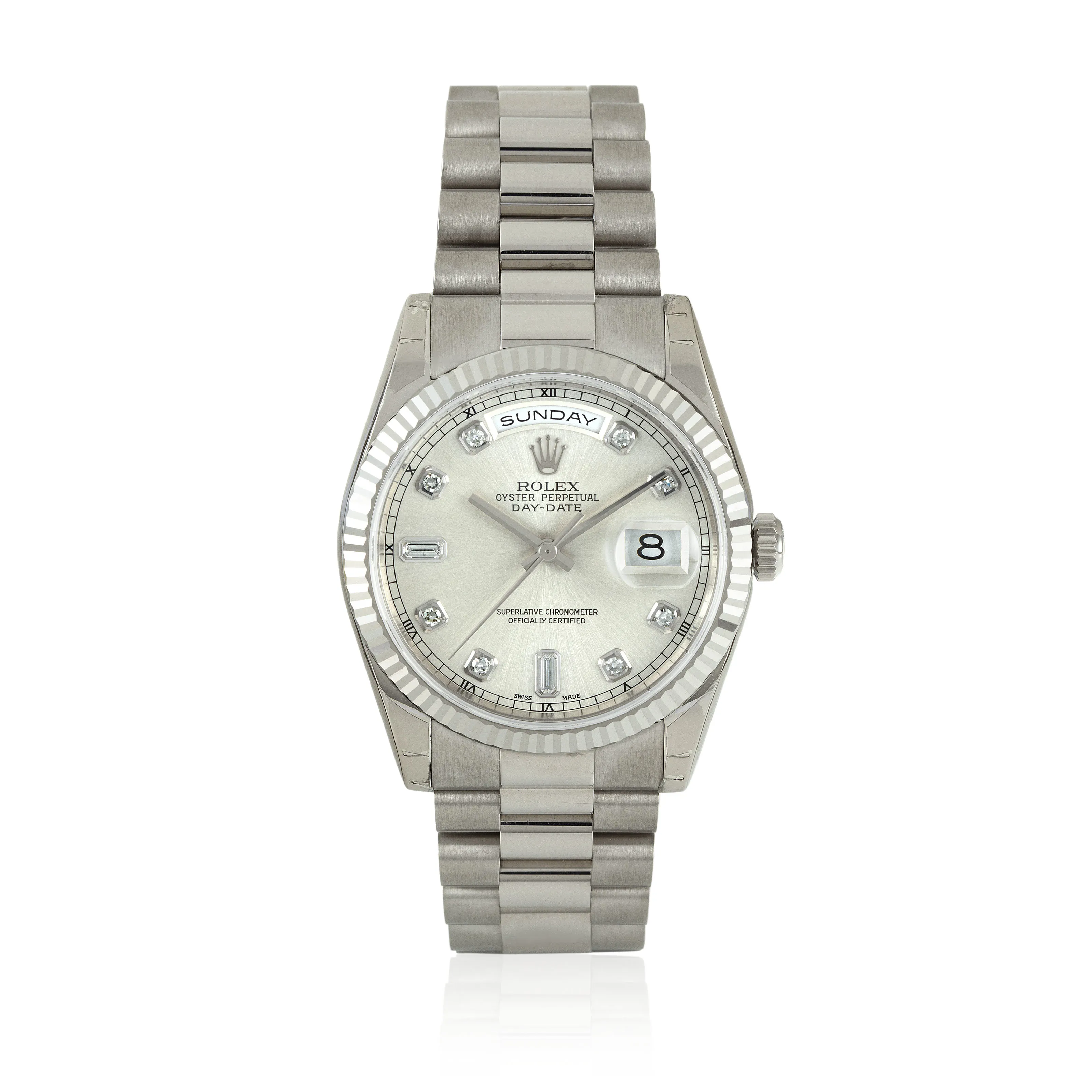 Rolex Day-Date 36 118239 36mm White gold Silver