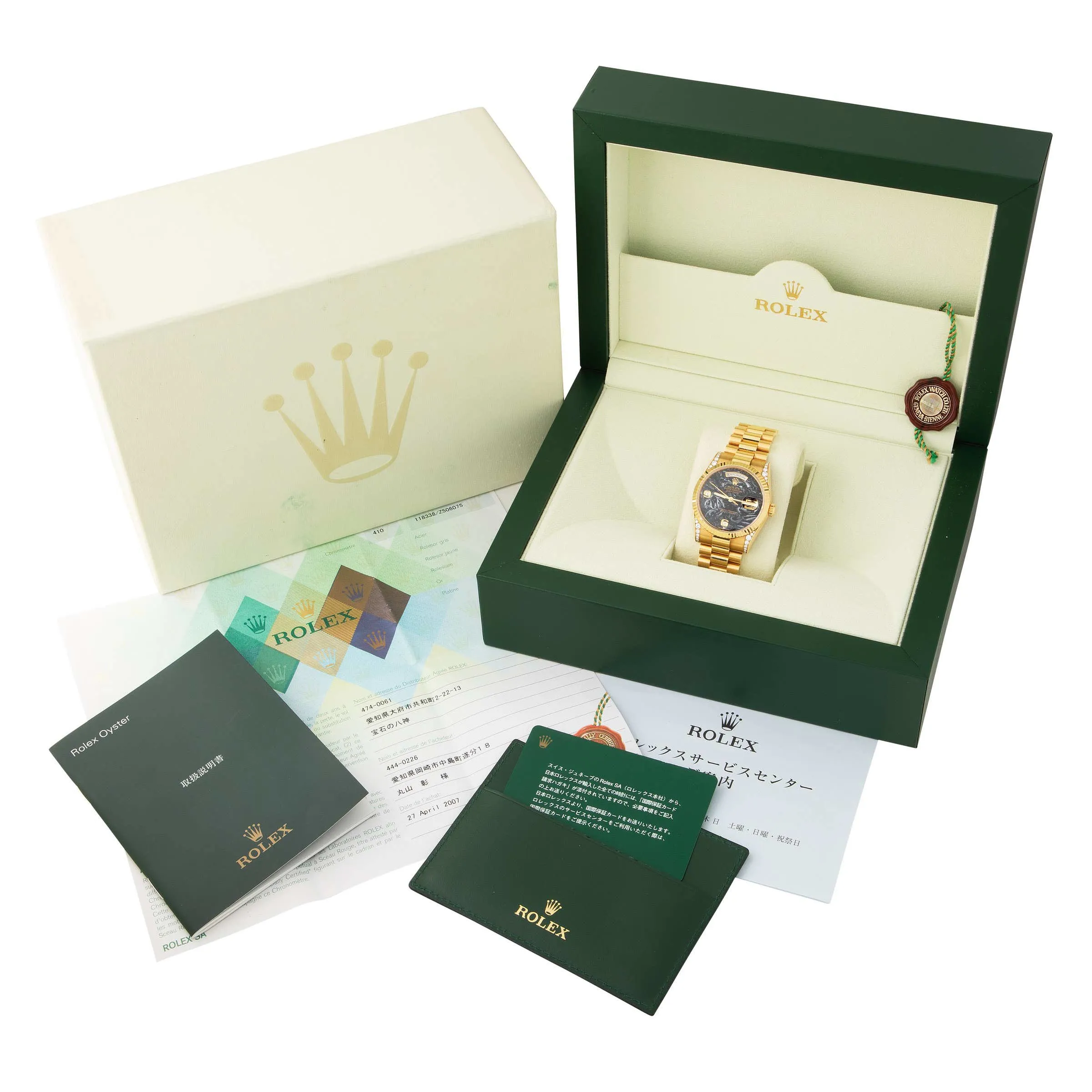 Rolex Day-Date 36 118338 36mm Yellow gold Black 2