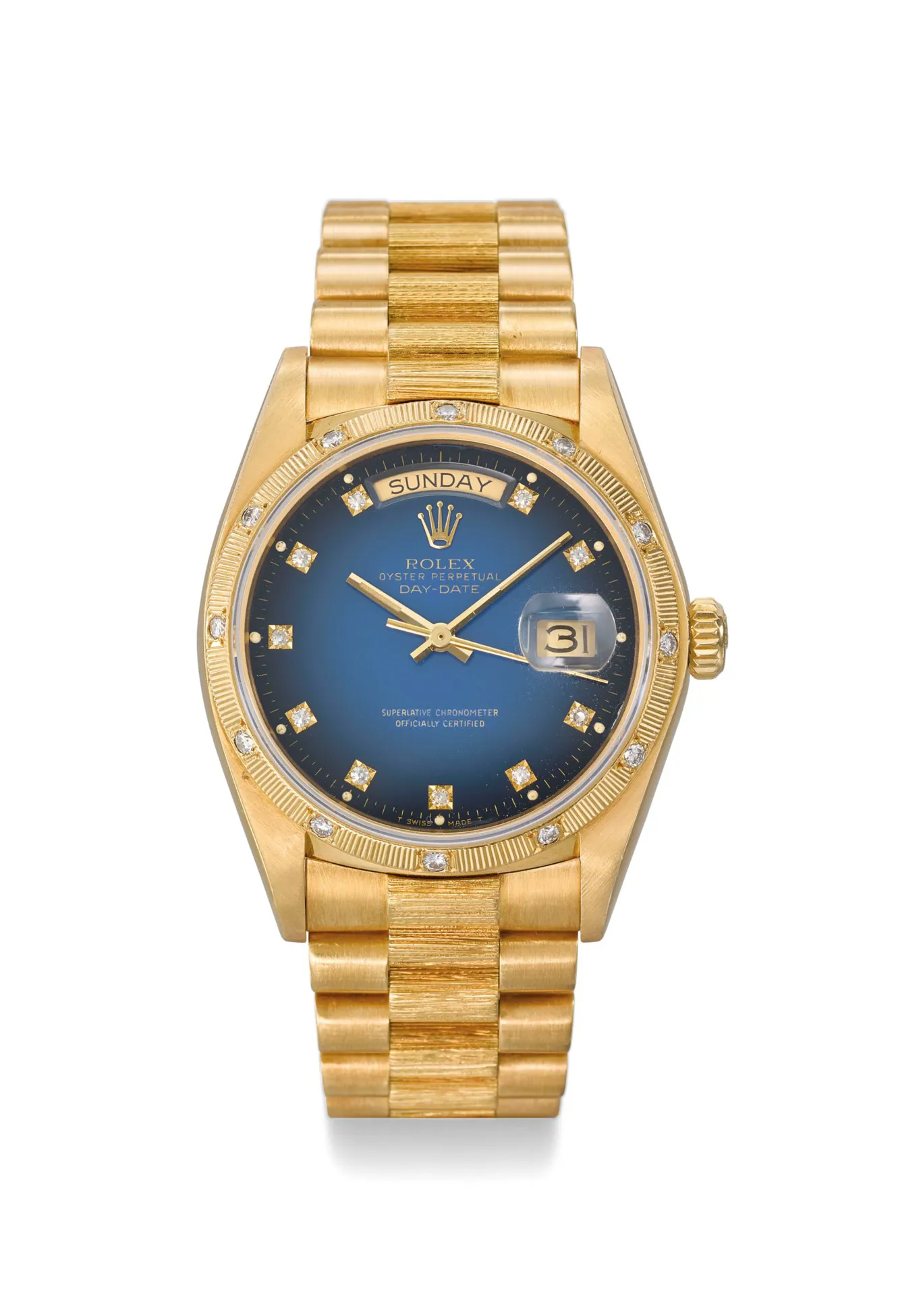 Rolex Day-Date 36 18048 36mm Yellow gold Blue