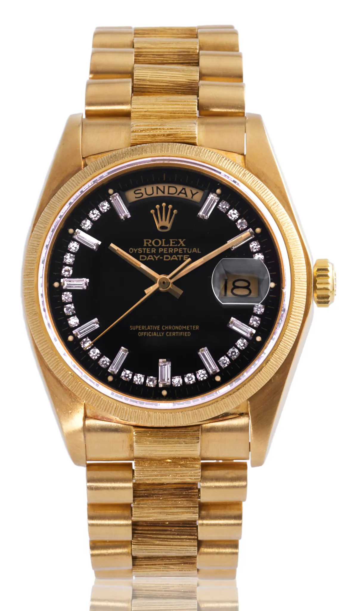 Rolex Day-Date 36 18078 36mm Yellow gold Black