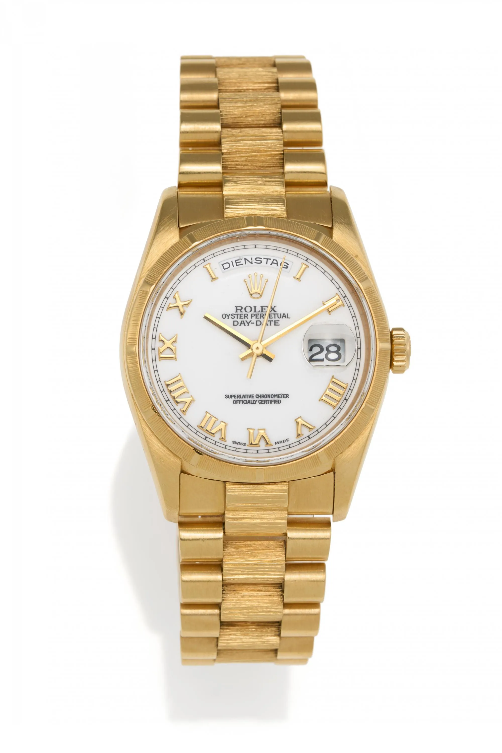 Rolex Day-Date 36 18248 37.5mm Yellow gold White