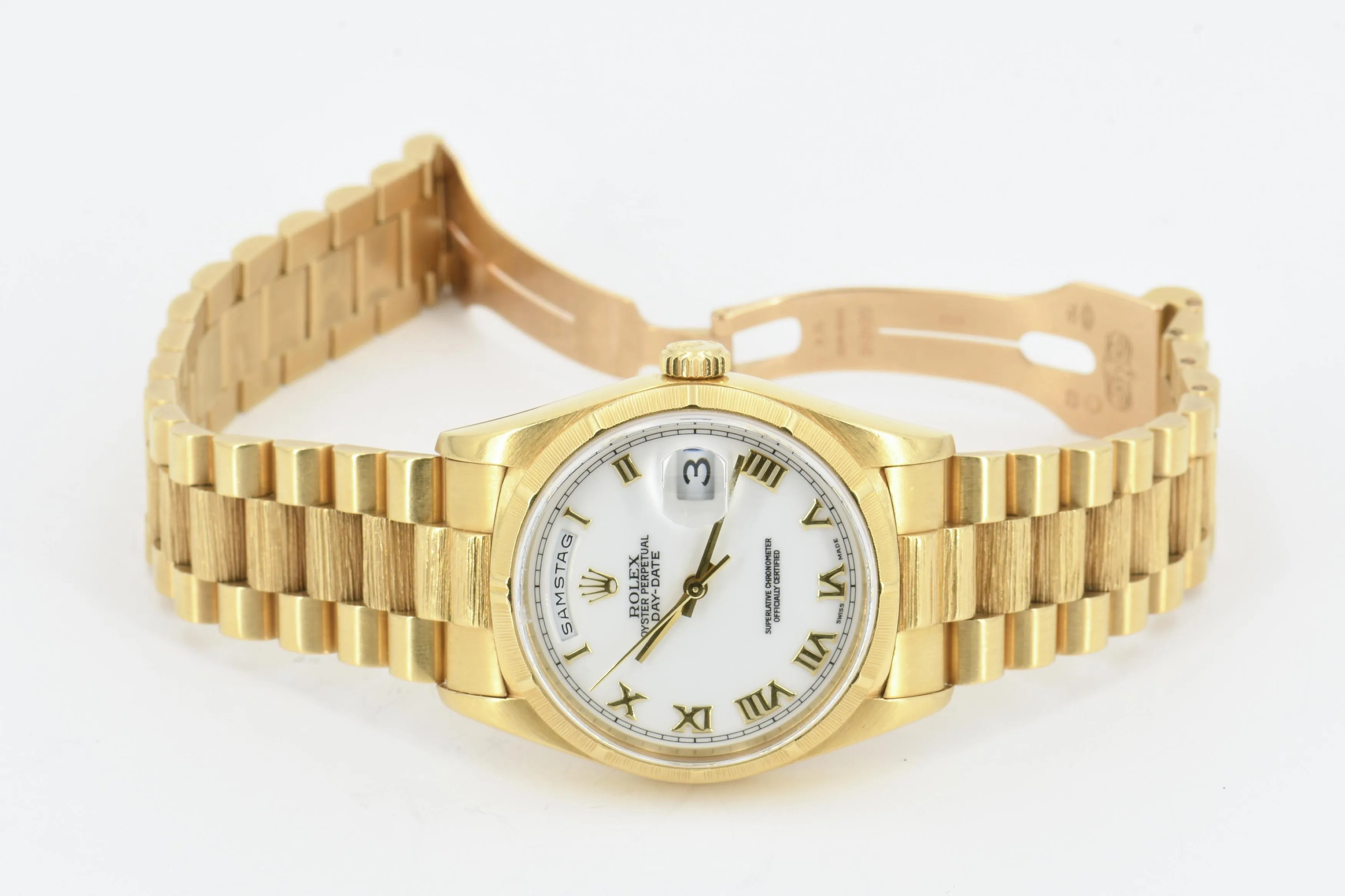 Rolex Day-Date 36 18248 37.5mm Yellow gold White 1