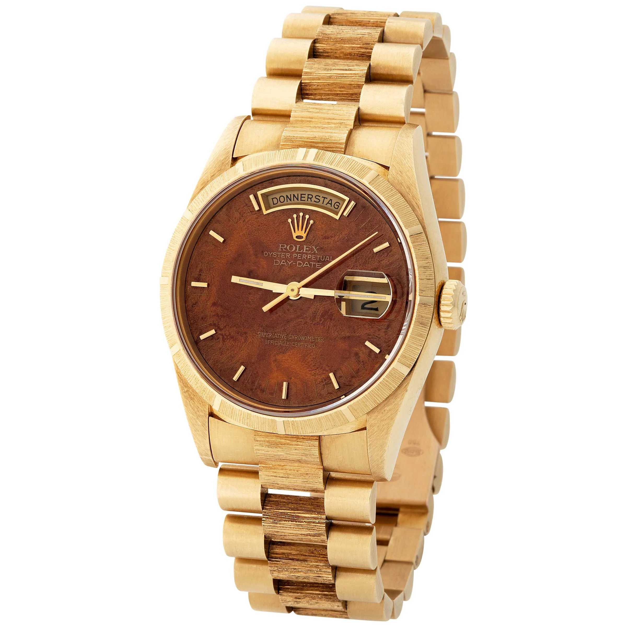 Rolex Day-Date 36 18248 36mm Yellow gold Brown