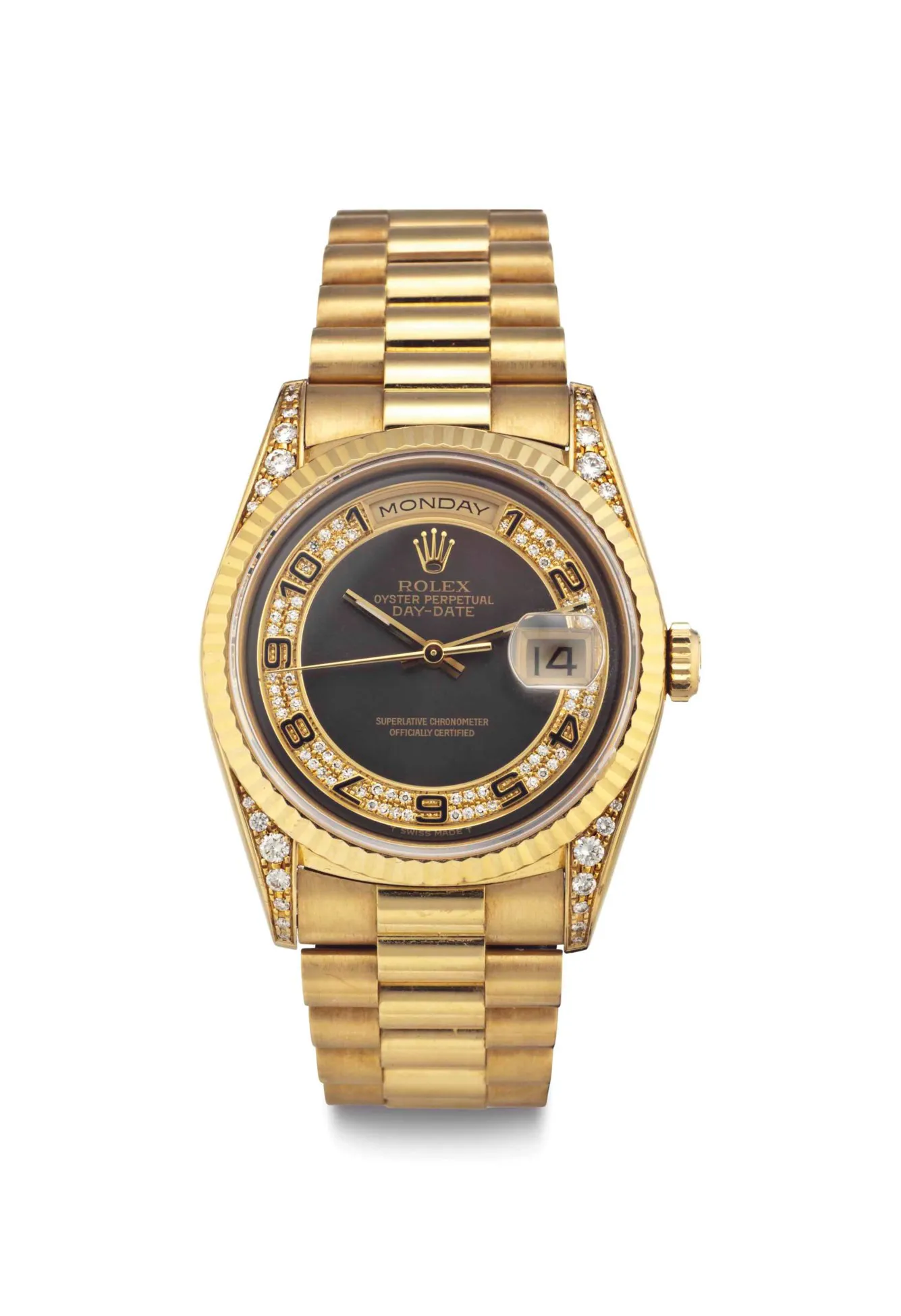 Rolex Day-Date 36 18338 35.5mm Yellow gold Diamond