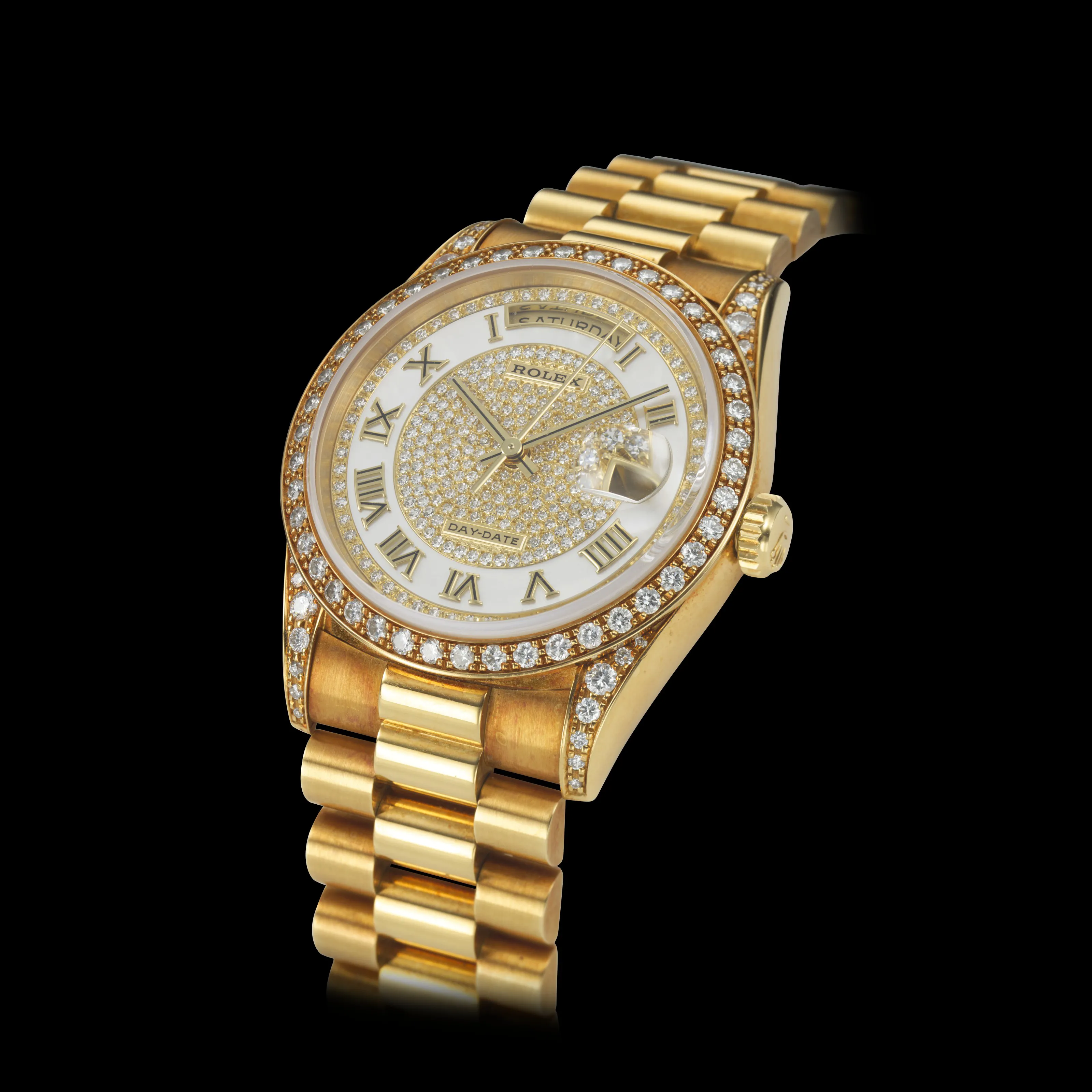 Rolex Day-Date 36 18388 36mm Yellow gold White